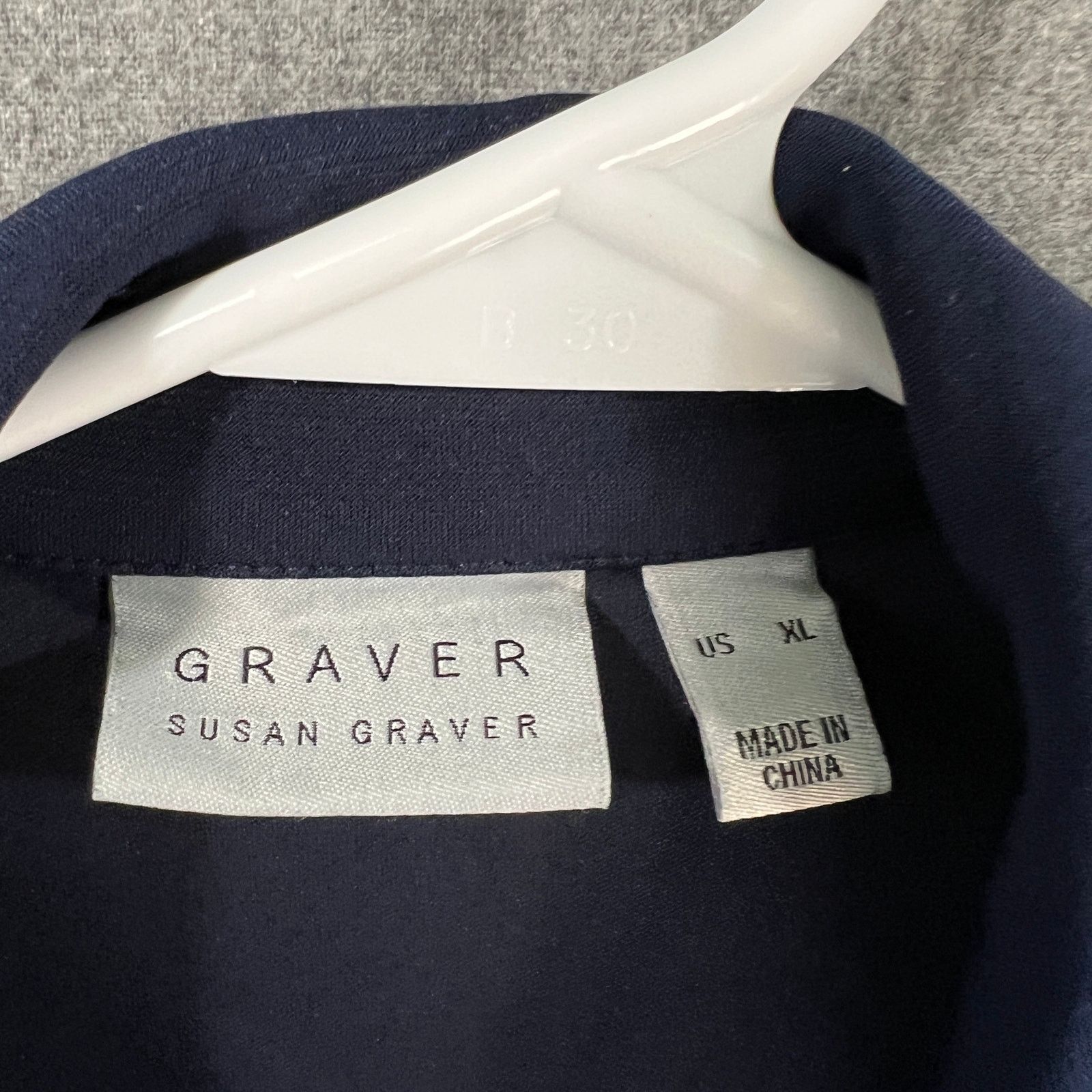 Other GRAVER Susan Graver LK Fusion 3/4 Sleeve Cutaway Size XL / US 12-14 / IT 48-50 - 3 Thumbnail