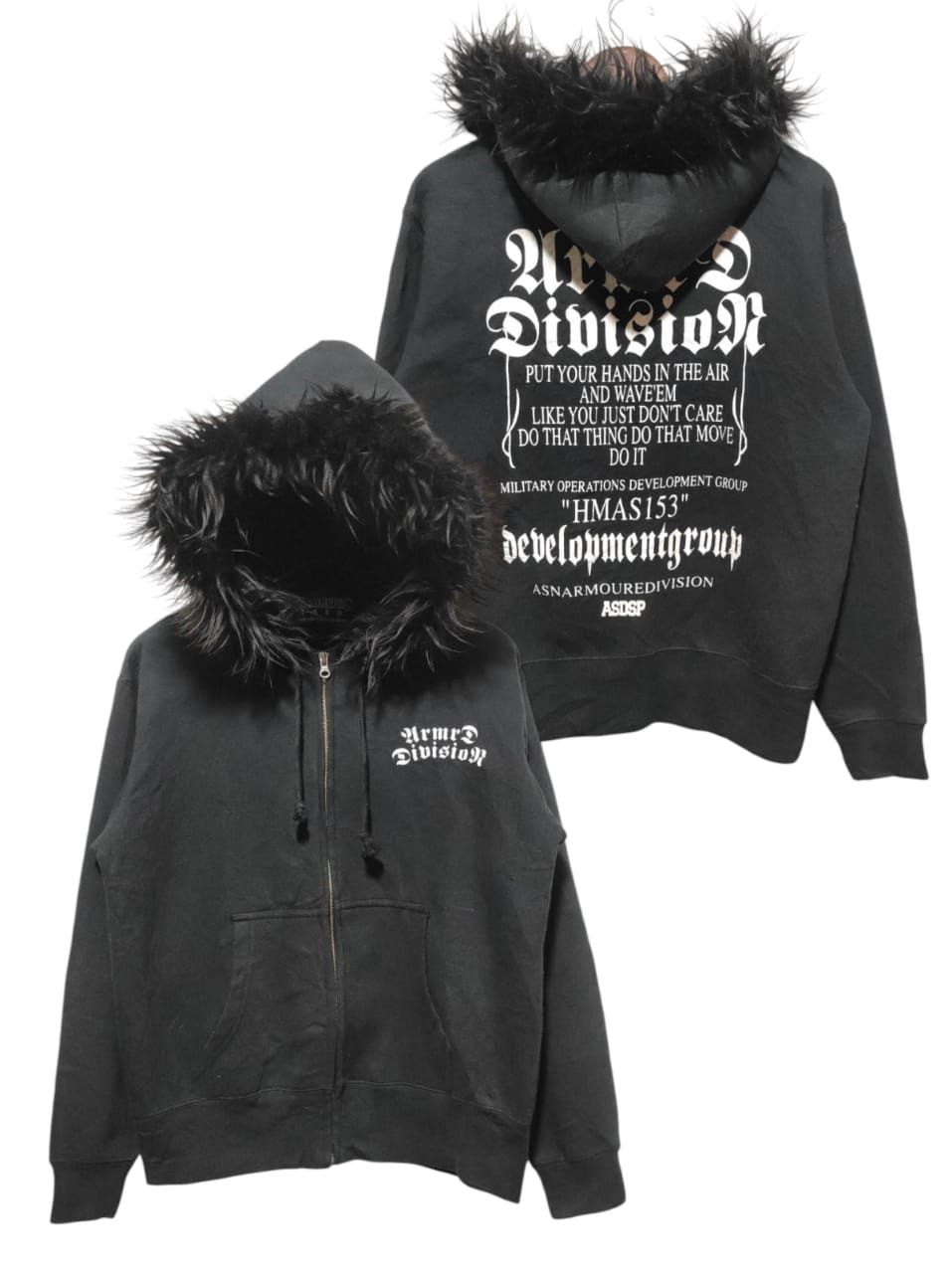Japanese Brand Asnadispec AMRD zip fur hoodie ifsix LGB style Size US M / EU 48-50 / 2 - 2 Thumbnail