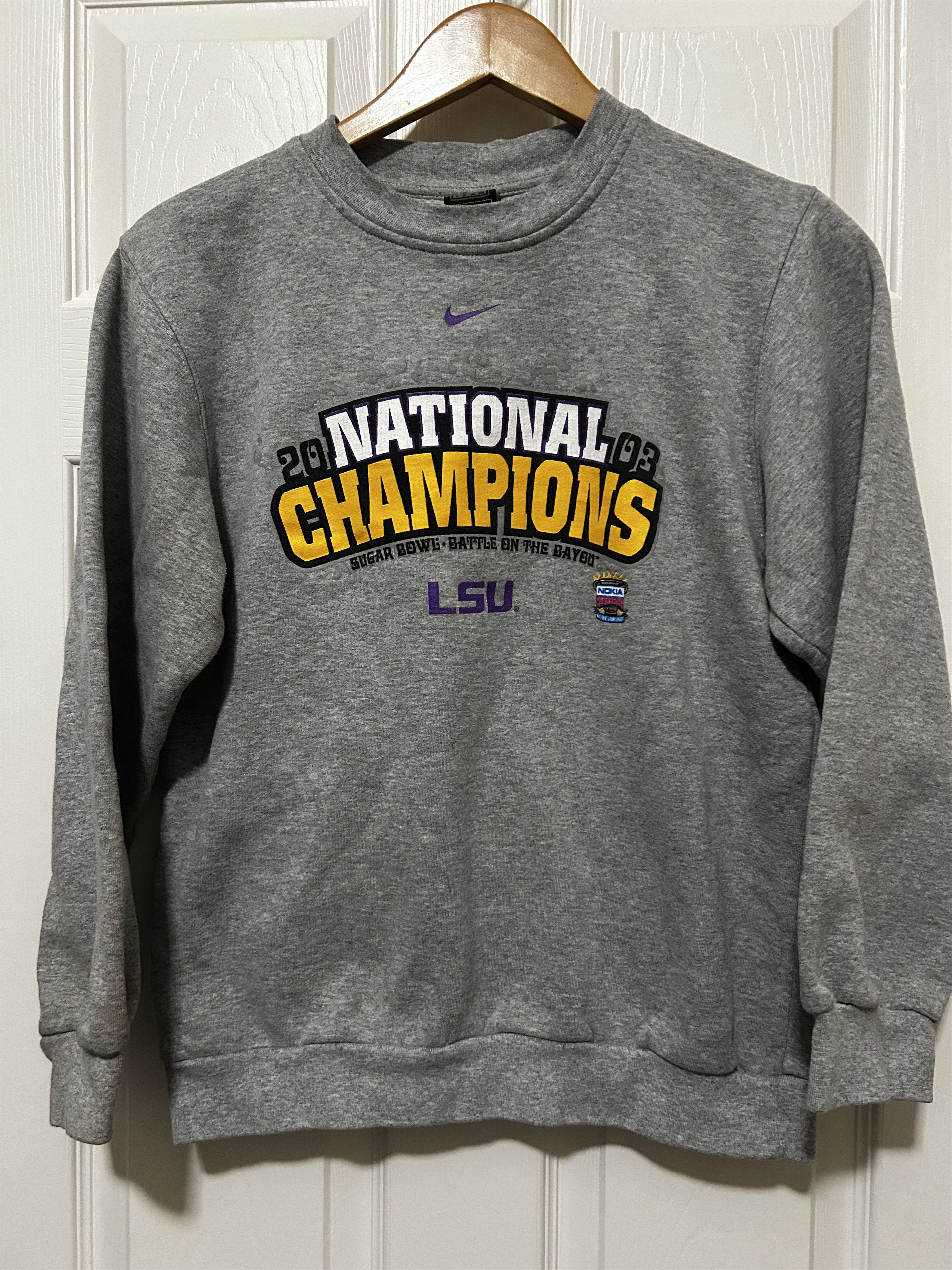 Nike Vintage Nike 2003 LSU Tigers Sugar Bowl Sweatshirt Size L / US 10 / IT 46 - 1 Thumbnail