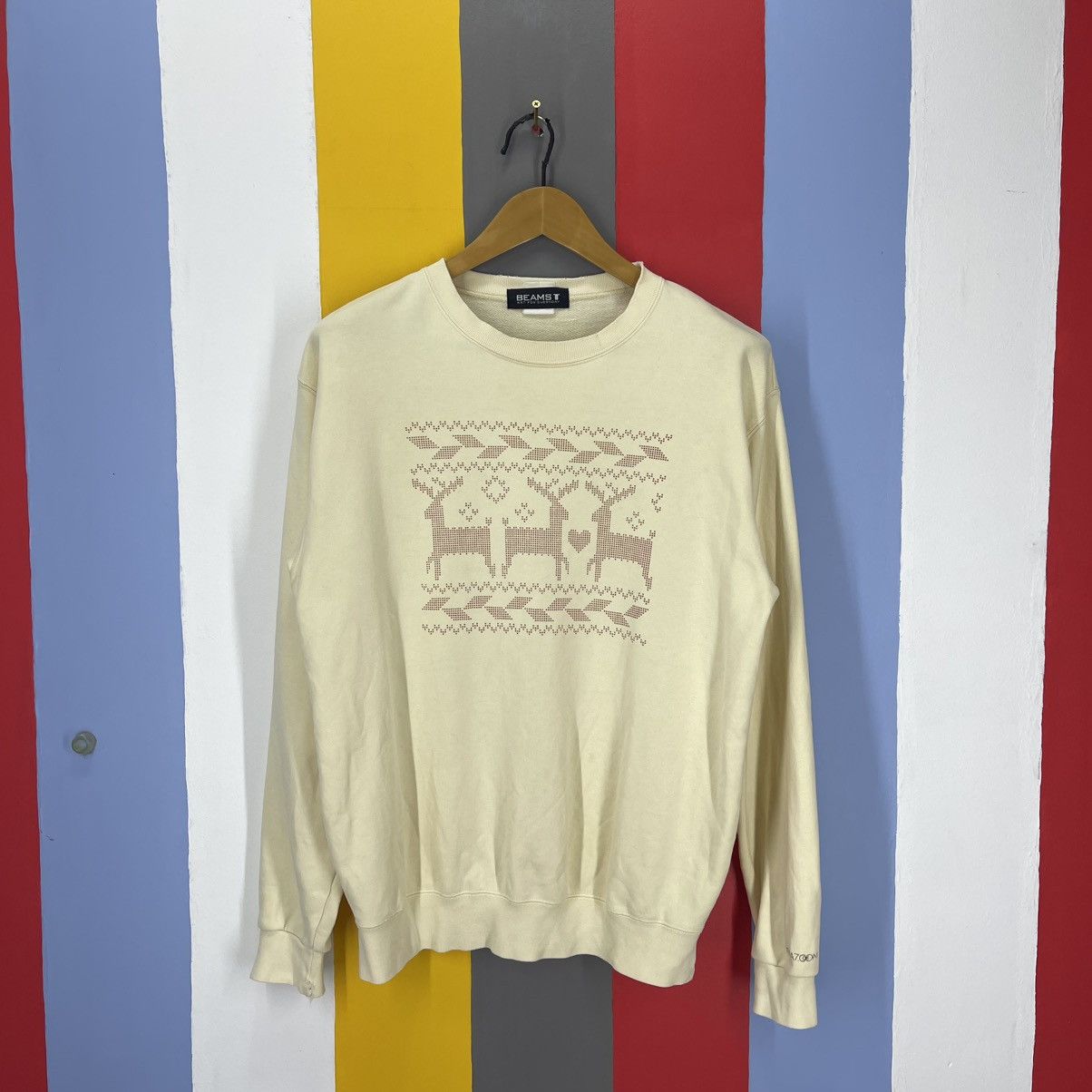 Beams Japan HYENA7.COM by BEAMS T Crew Neck Sweatshirt #2047/14 Size US M / EU 48-50 / 2 - 1 Thumbnail