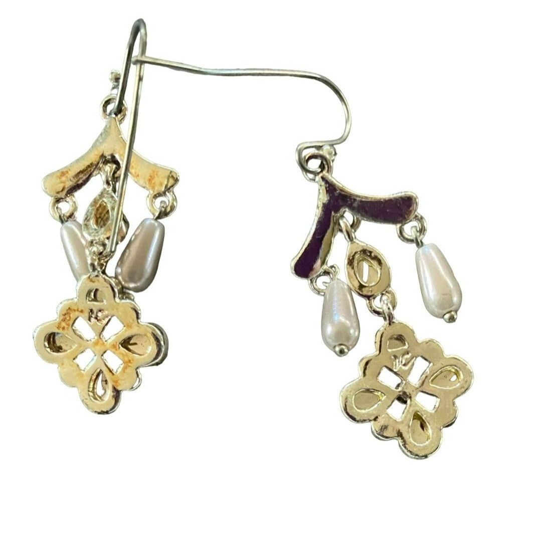 Other Elegant Mixed Style Earring Set Featuring Pearl Dangles Twis Size ONE SIZE - 3 Thumbnail