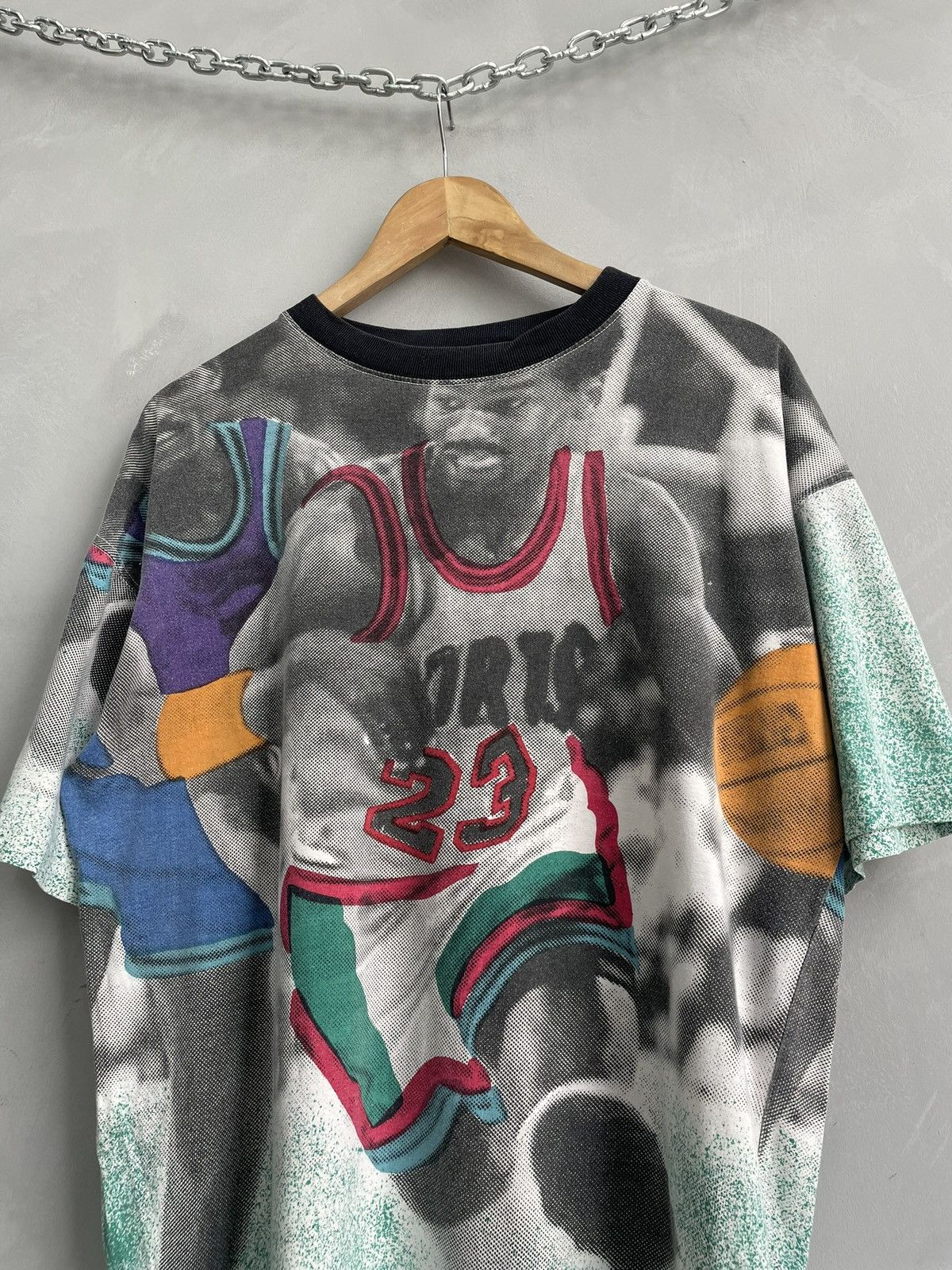 Nike Overprint rare Jordan 23 90s retro tee chicago bulls Size US M / EU 48-50 / 2 - 3 Thumbnail