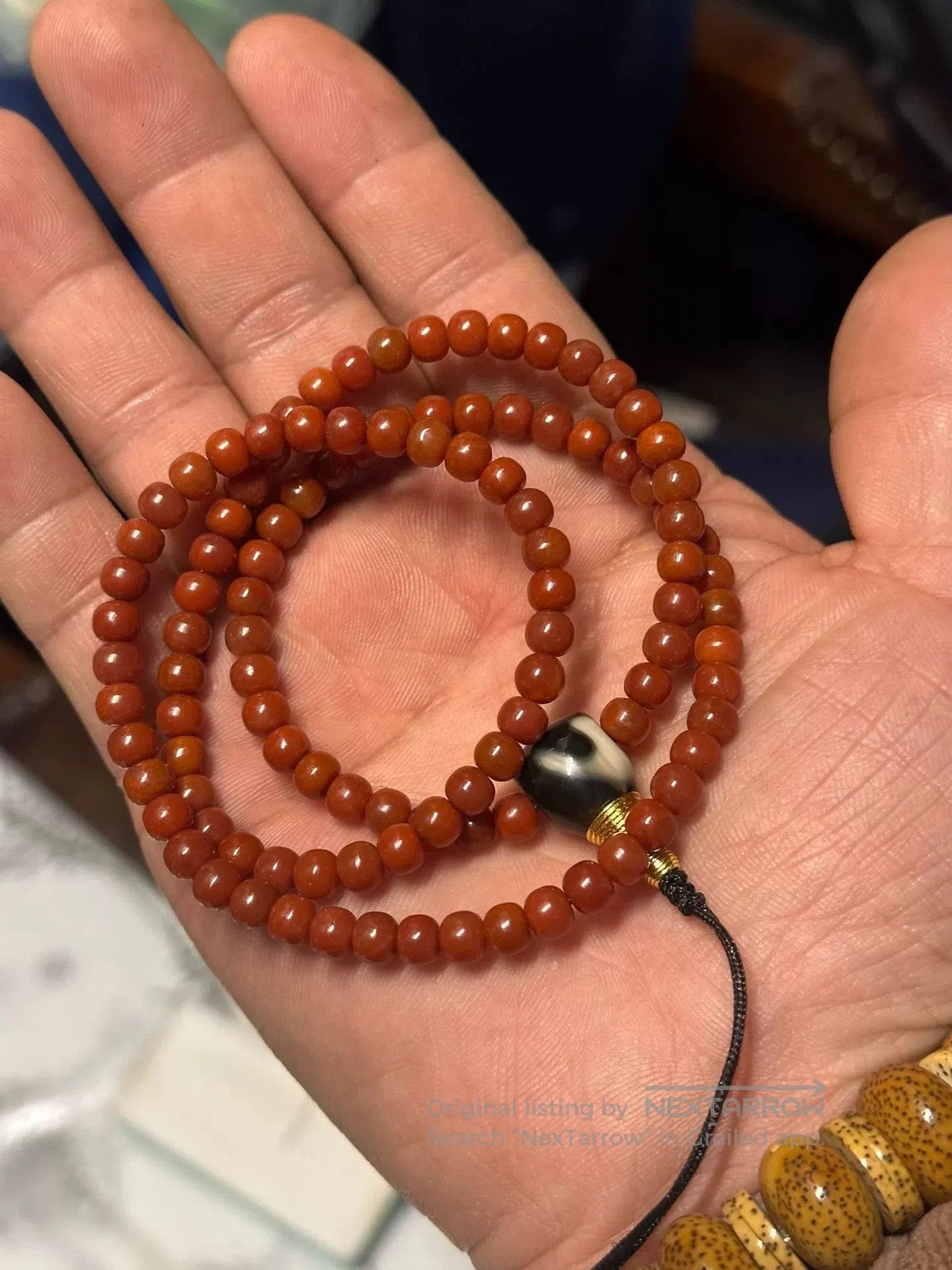 Japanese Brand Baoshan Nanhong 108 Bead Bracelet. Size ONE SIZE - 3 Thumbnail