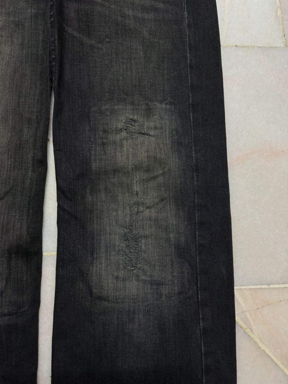 Lee 💥Insane💥Vintage Lee Rusty Mudwash Distressed Black Jeans Size US 29 - 9 Thumbnail