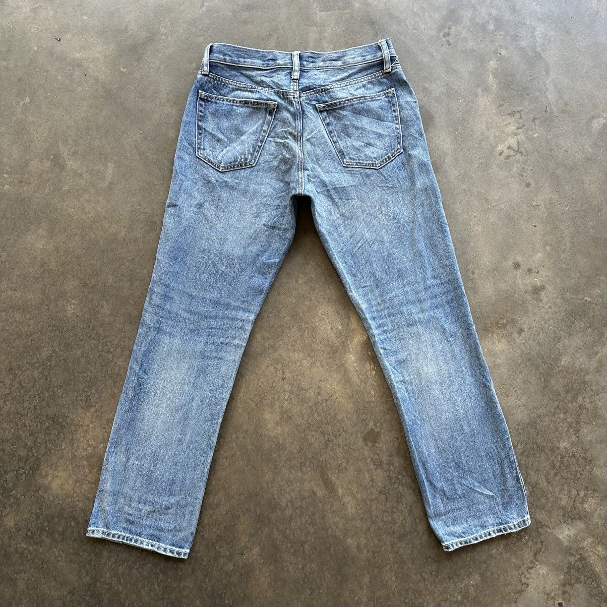 Japanese Brand Vintage Japanese Faded Jean Distressed Denim Pant W31 Size US 31 - 9 Thumbnail