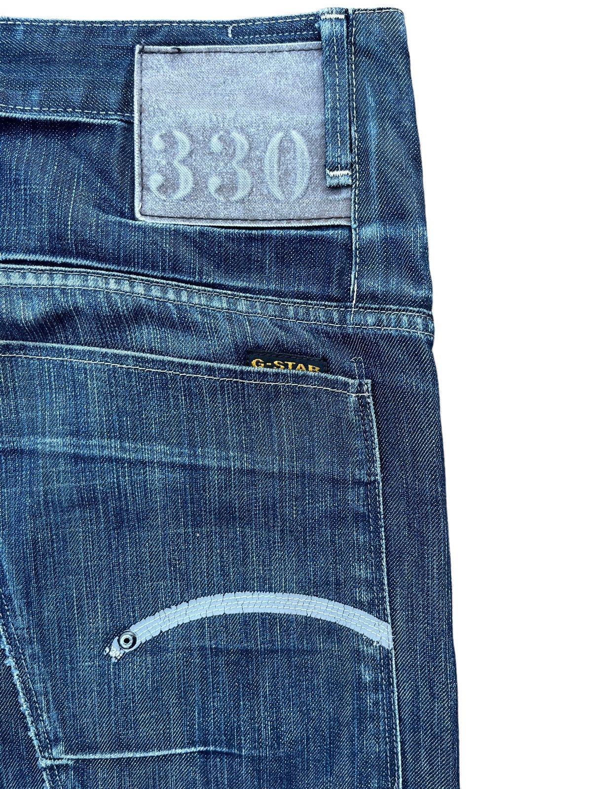G-Star × Hypebeast Vintage G Star Raw 3301 Blade Navy Washed Buttonfly Jeans Size US 32 / EU 48 - 8 Thumbnail