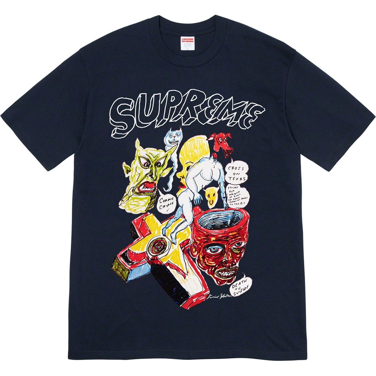 Supreme Supreme x Daniel Johnston Orginal Art T-Shirt Size US M / EU 48-50 / 2 - 1 Thumbnail