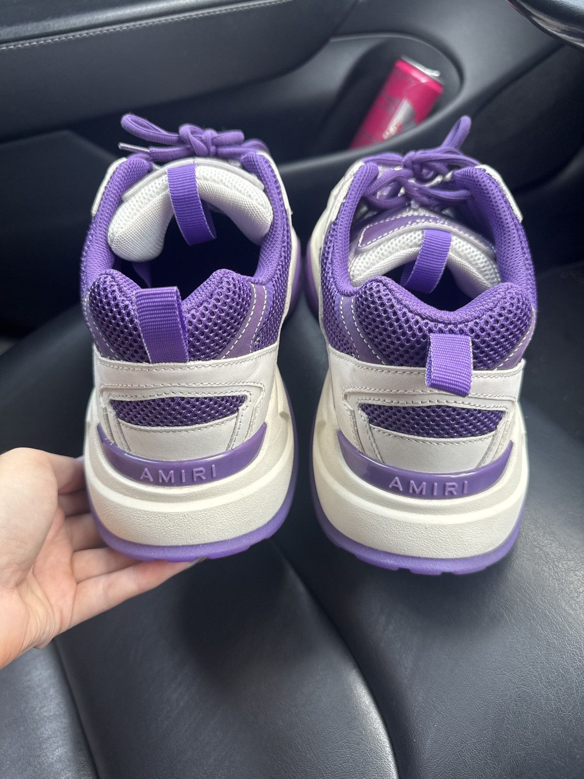 Amiri Amiri Bone Runner White/Purple Sneakers Size US 15 / EU 48 - 4 Thumbnail