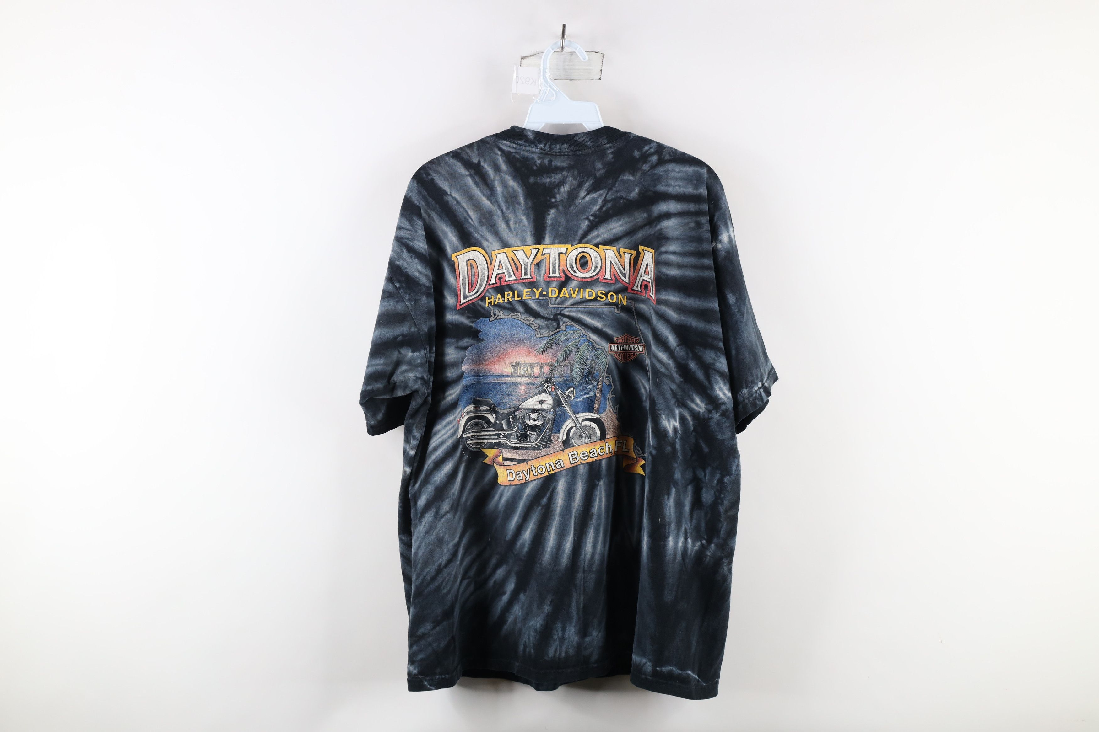 Harley Davidson × Vintage Vintage Y2K 2000 Harley Davidson Eagle Tie Dye T-Shirt USA Size US L / EU 52-54 / 3 - 12 Thumbnail