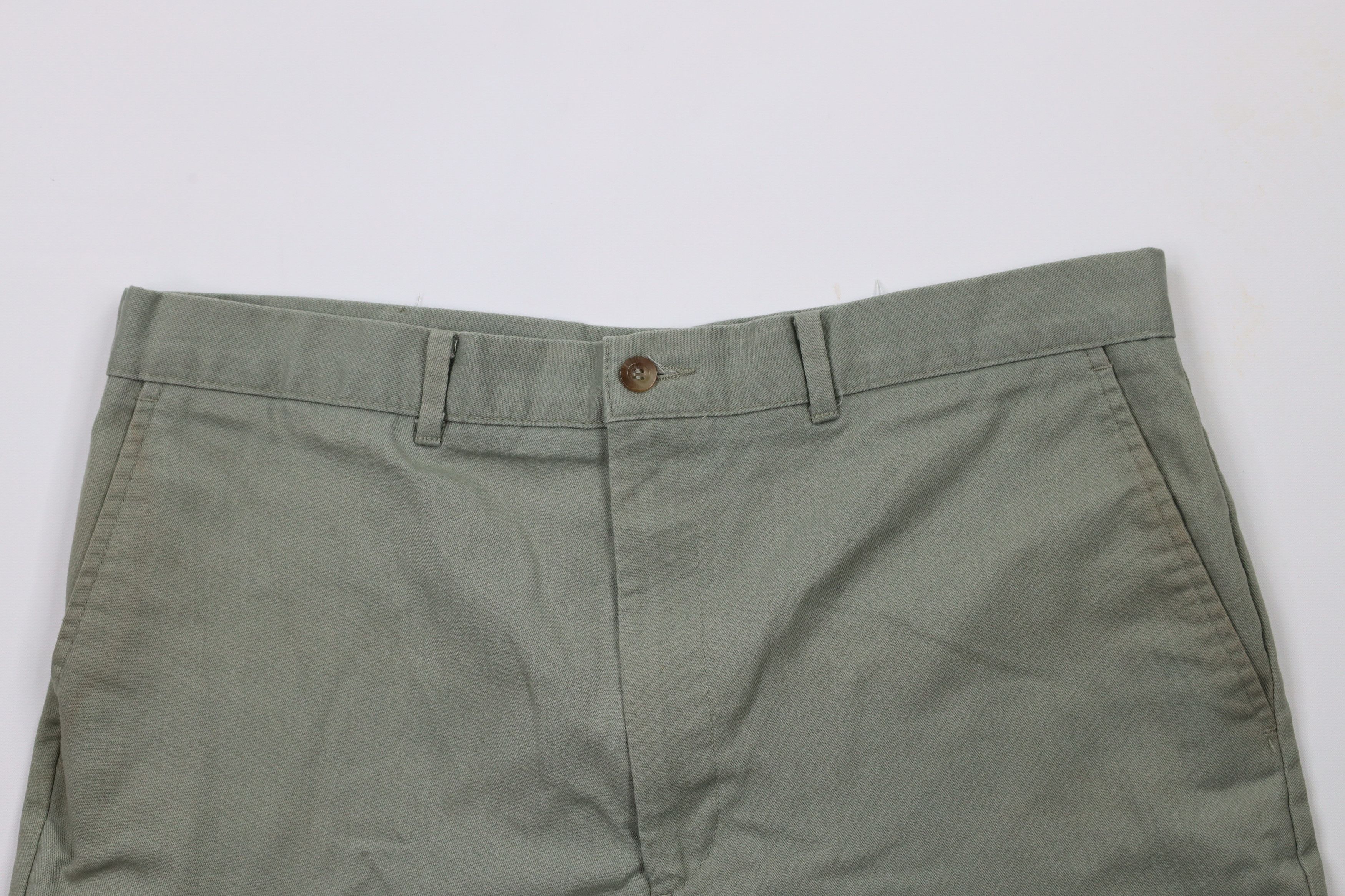 Vintage Vintage 90s Streetwear Blank Above Knee Chino Shorts Green Size US 34 / EU 50 - 2 Thumbnail