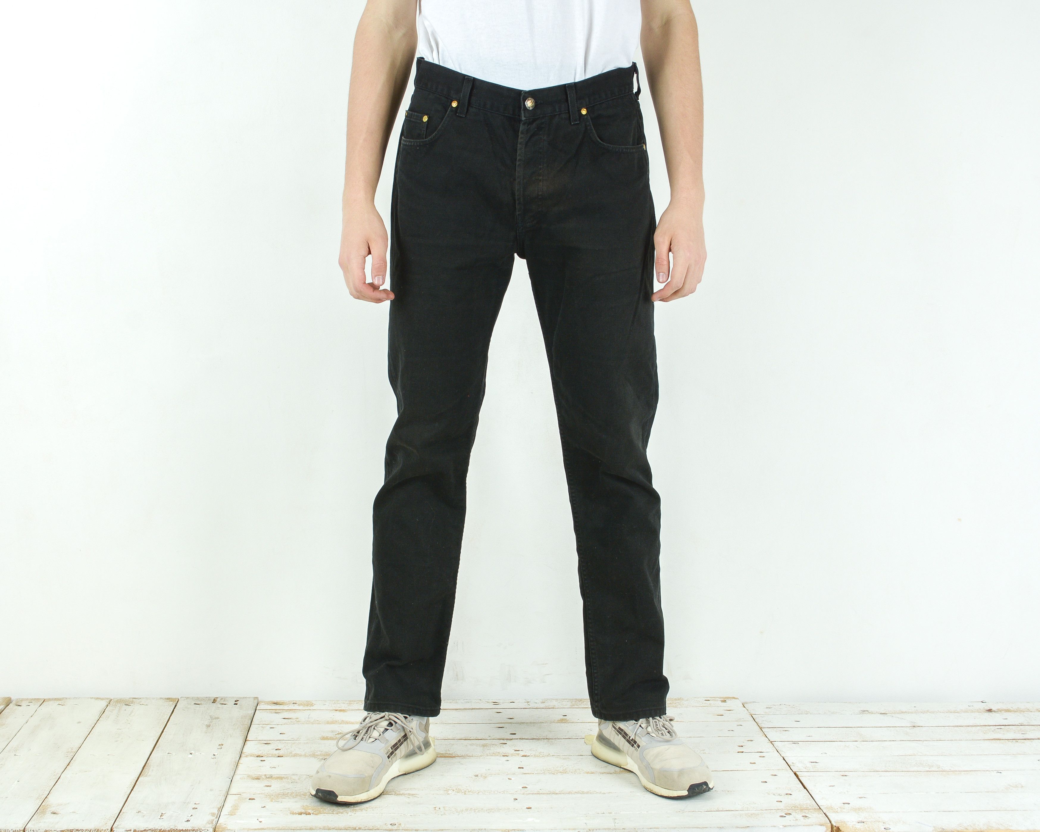Vintage MADOC JEANS W36 L32 Regular Tapered Jeans Denim Trousers Size 36" / US 14 / IT 50 - 2 Thumbnail
