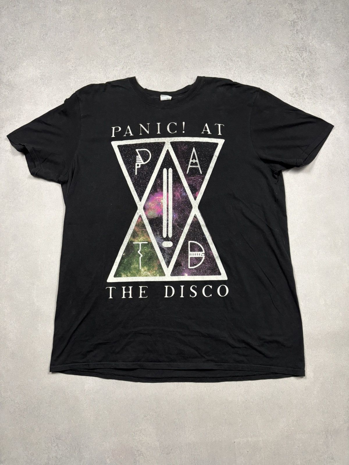 Band Tees Panic! At The Disco Galaxy Logo Band T Shirt Y2K Punk Emo XL Size US XL / EU 56 / 4 - 2 Thumbnail