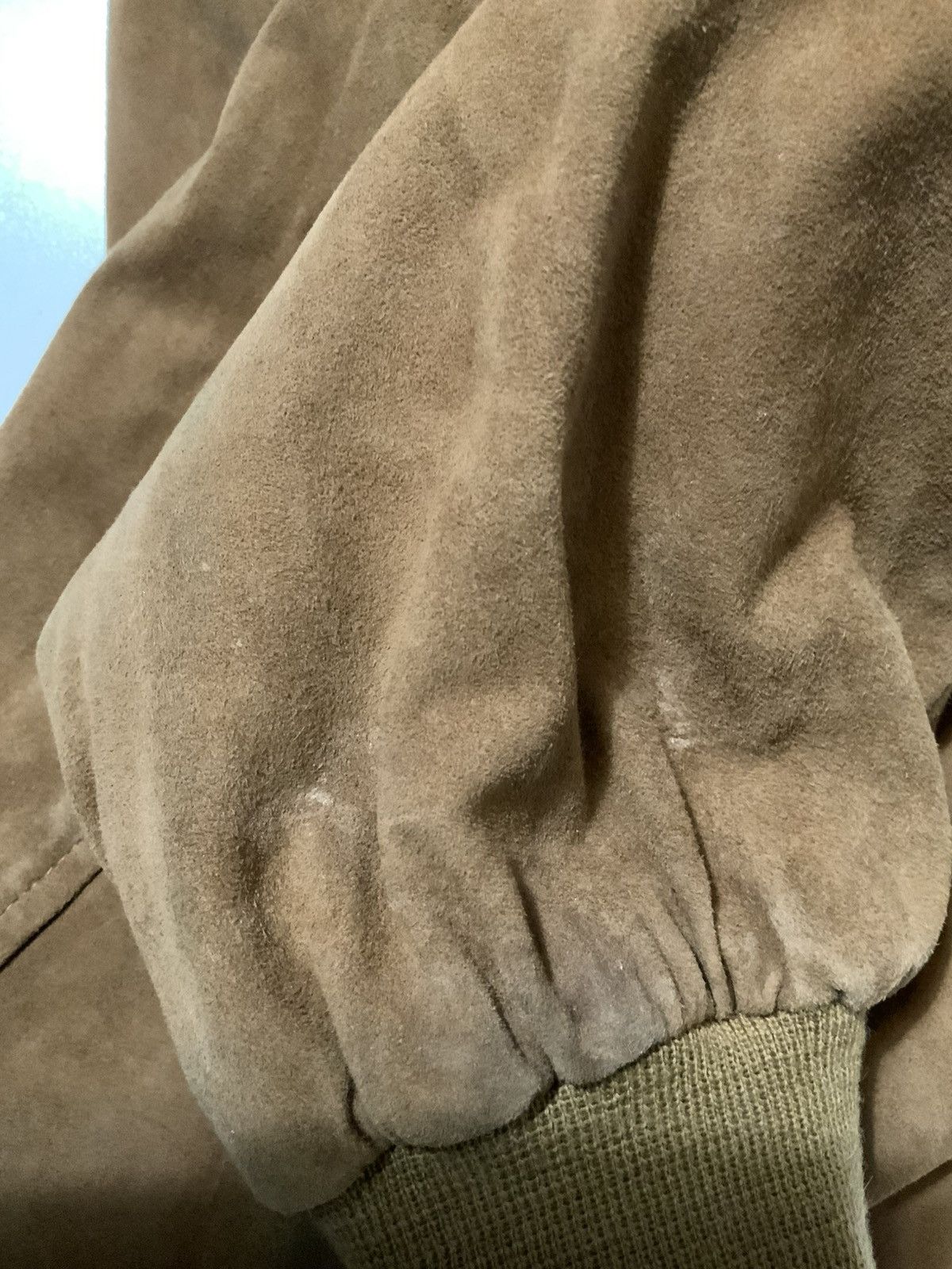 Golden Bear × Vintage Vintage Golden Bear Suede Leather Cognac Zip Bomber Jacket Size US XL / EU 56 / 4 - 12 Thumbnail