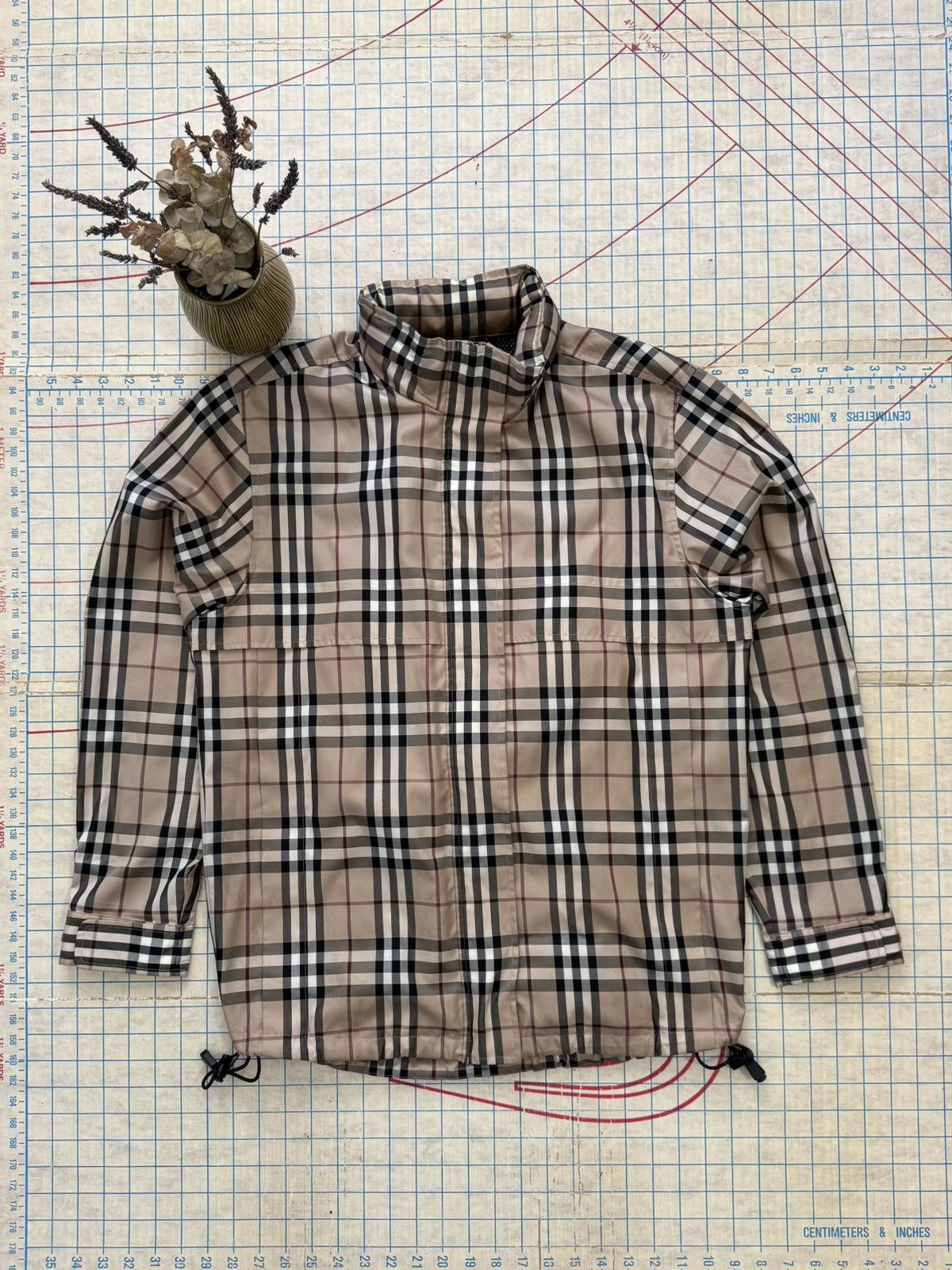 Burberry Burberry Golf Nova Check Full Zip Packable Jacket Medium Size US M / EU 48-50 / 2 - 3 Thumbnail