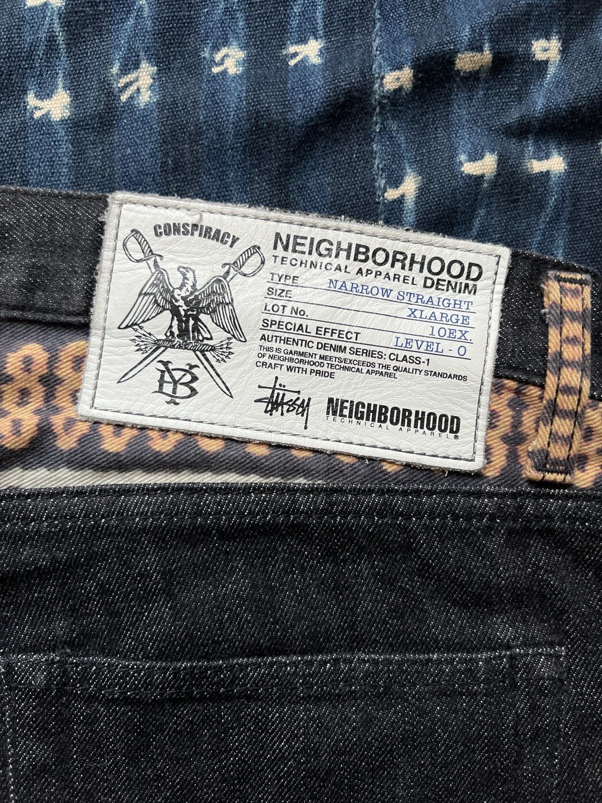 Neighborhood × Stussy Stussy x Neighborhood Boneyards Conspiracy Denim Jeans FW10 Size US 34 / EU 50 - 9 Thumbnail