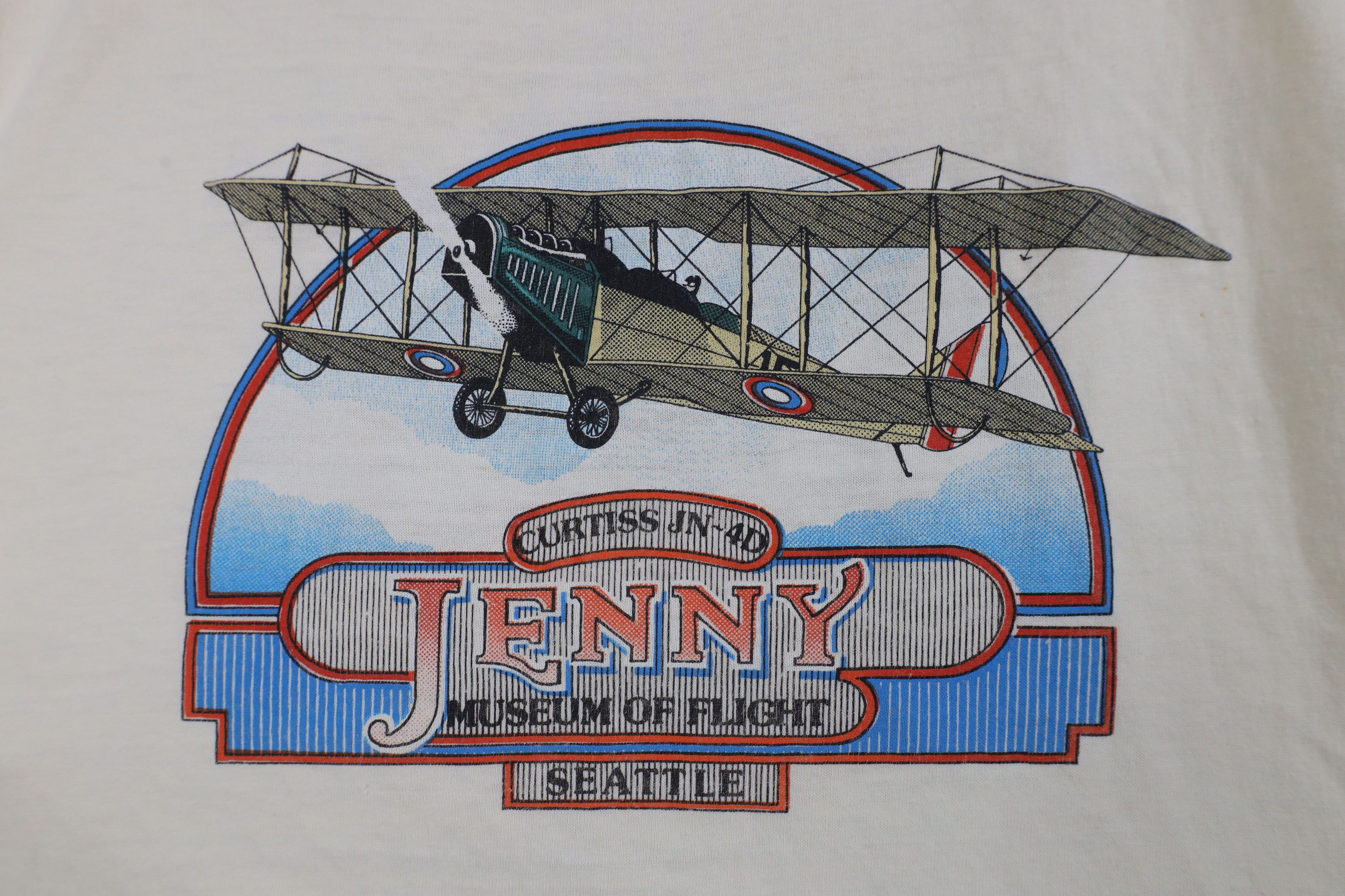 Vintage Vintage 80s 90s Jenny Museum of Flight Seattle T-Shirt USA Size US XL / EU 56 / 4 - 4 Thumbnail