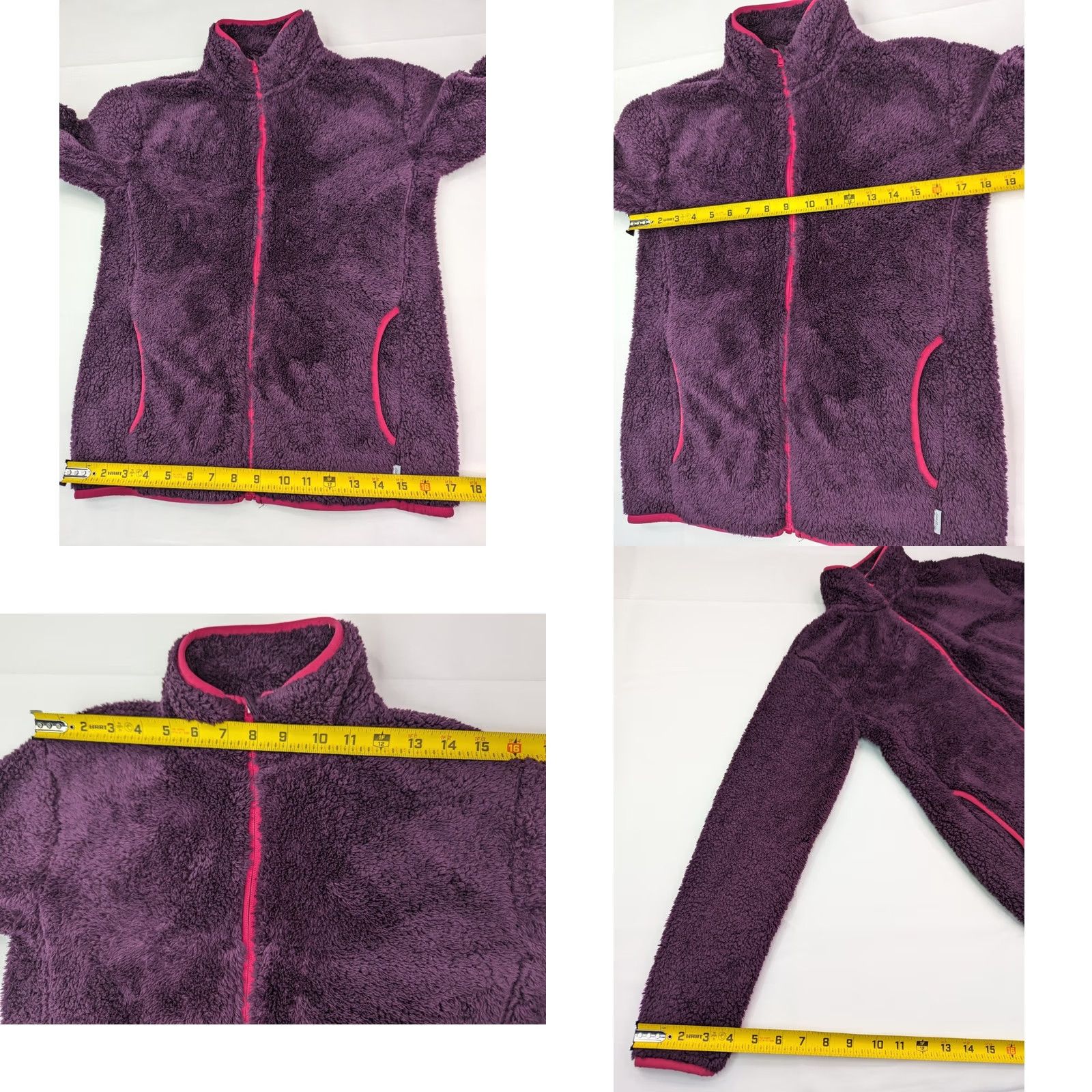 Eddie Bauer Eddie Bauer Jacket Women XS Purple Sherpa Lined Fleece Full Zip Pockets Vintage No Size XS / US 0-2 / IT 36-38 - 8 Thumbnail