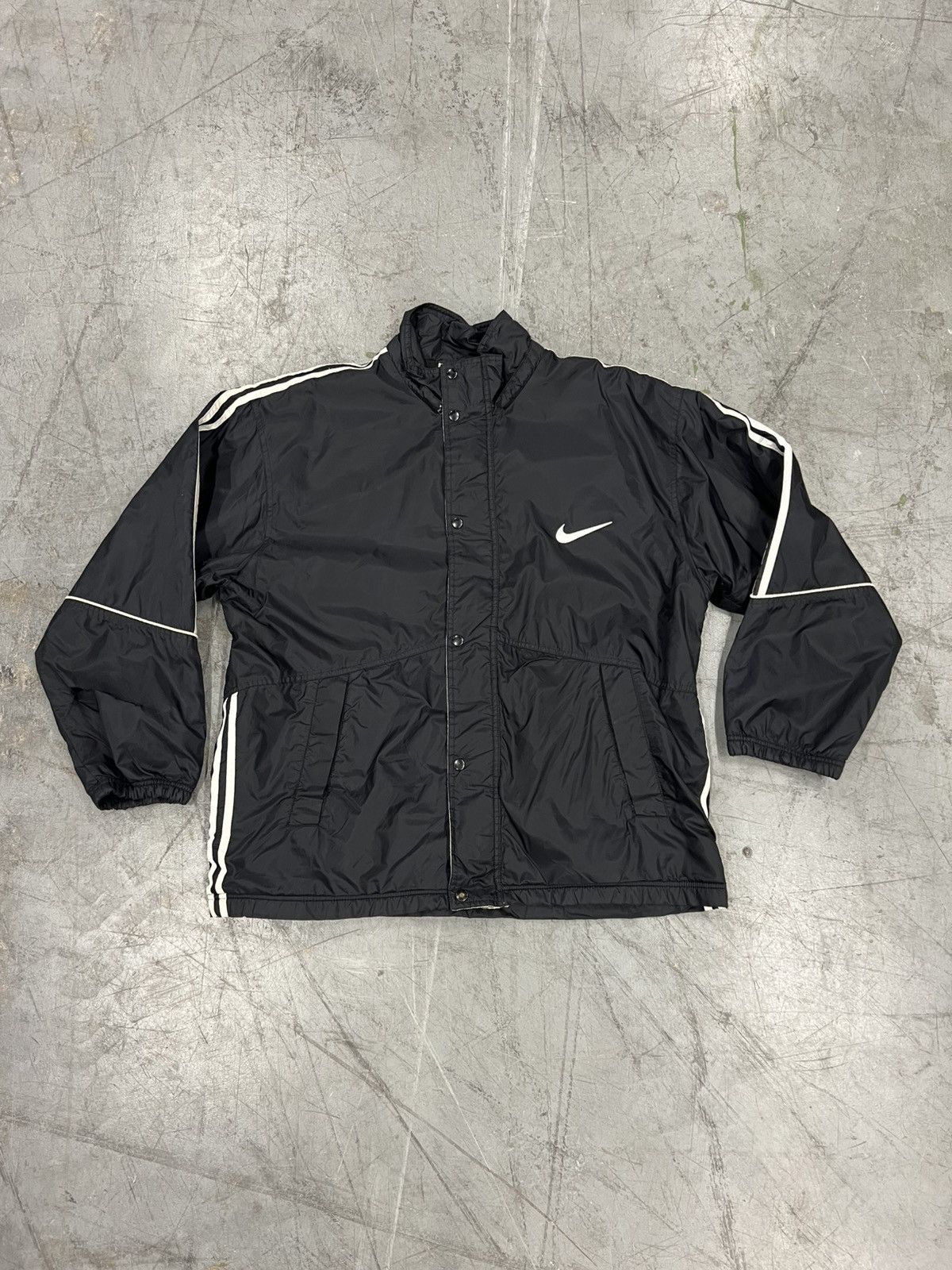 Nike Vintage Nike Full Zip Fleece Lined Heavyweight Jacket Size US XL / EU 56 / 4 - 1 Thumbnail