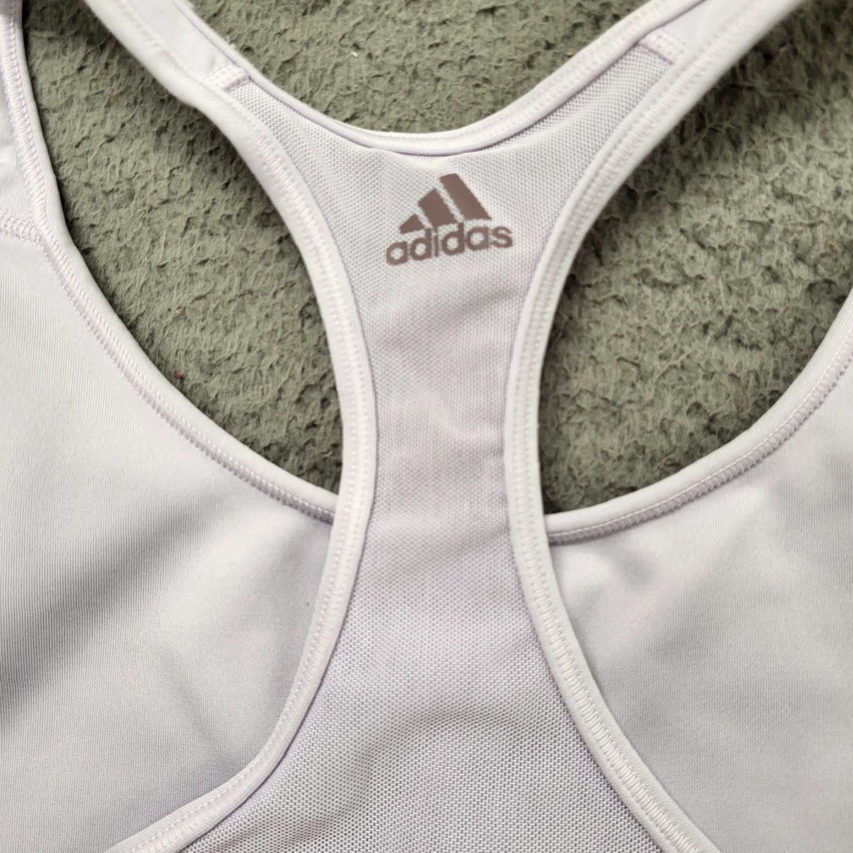 Adidas Adidas Sports Bra Womens Size Small Alphaskin -Impact Lavender Purple Athletic Shirt Size ONE SIZE - 4 Thumbnail