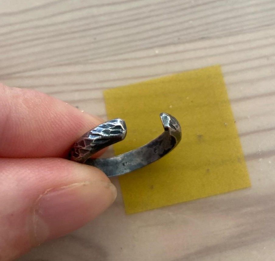 Chin Teo Chin Teo Pattern 925 Silver Ring 8 56 adjustable Size ONE SIZE - 5 Thumbnail