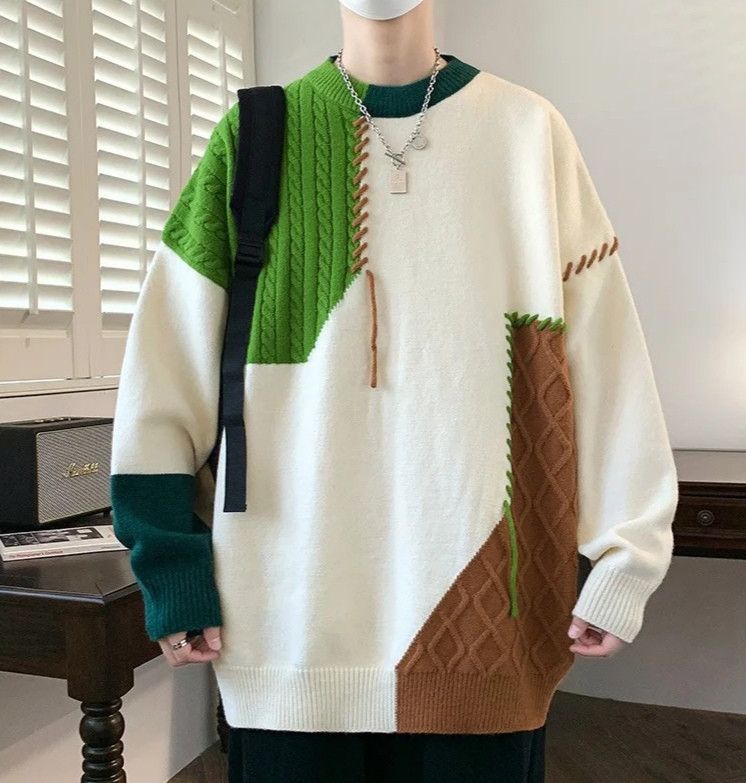 Japanese Brand × Vintage Men Knitted Round Neck Sweater Size US XXL / EU 58 / 5 - 2 Thumbnail