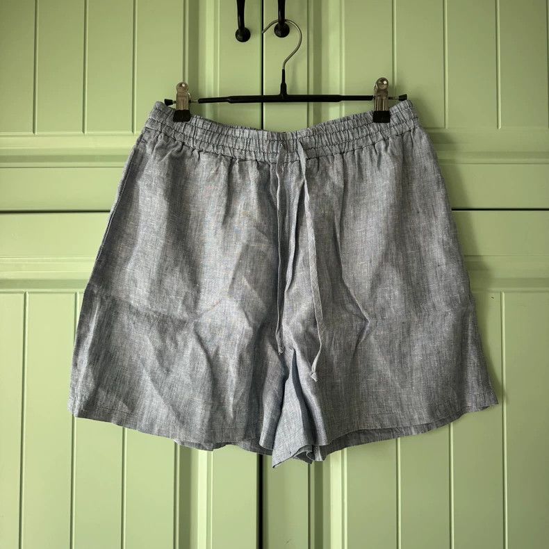 Loro Piana LORO PIANA Gray linen shorts Size 26" / US 2 / IT 38 - 1 Thumbnail