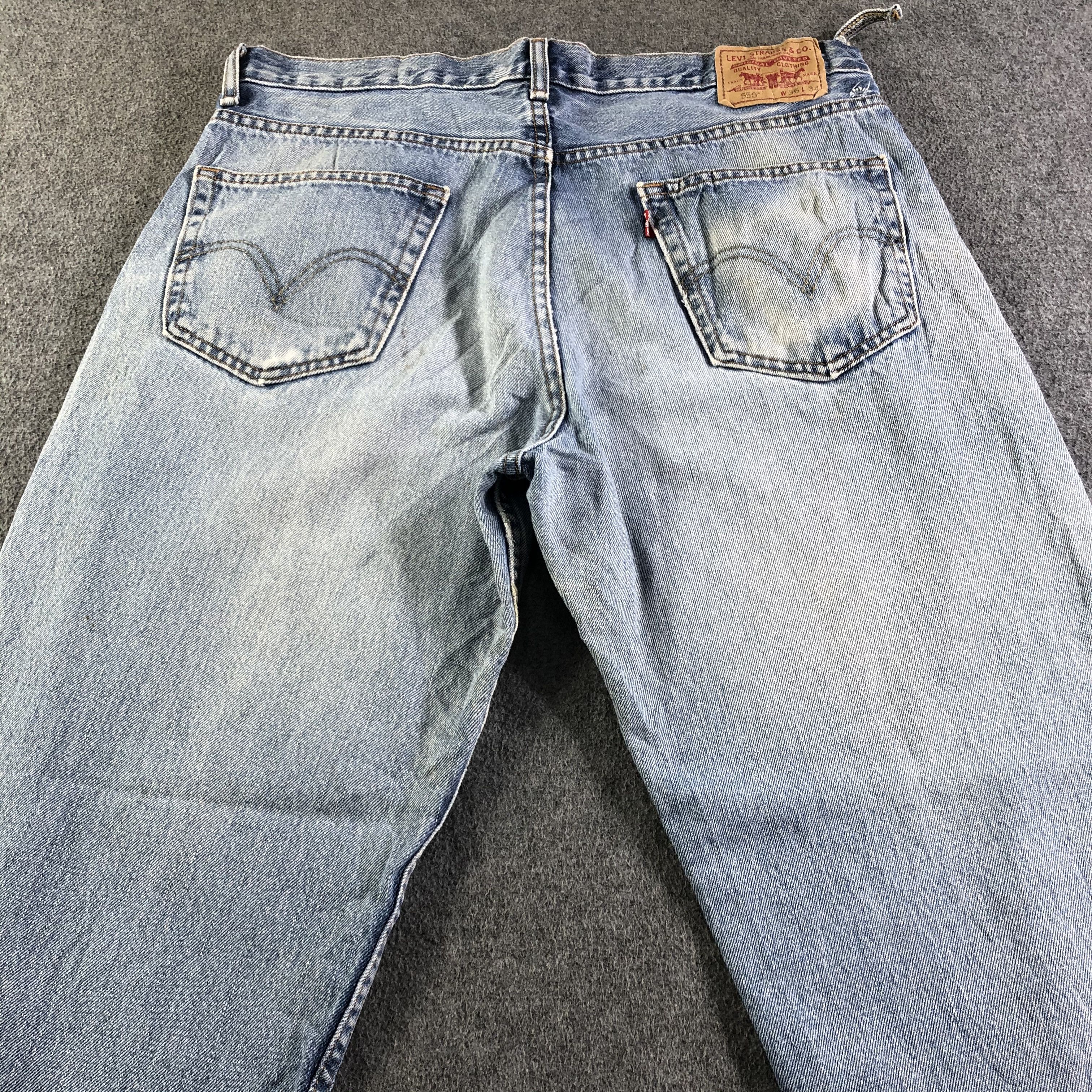 Levi's Vintage Blue Wash Levis 550 Jeans-J4417 Size US 38 / EU 54 - 4 Thumbnail