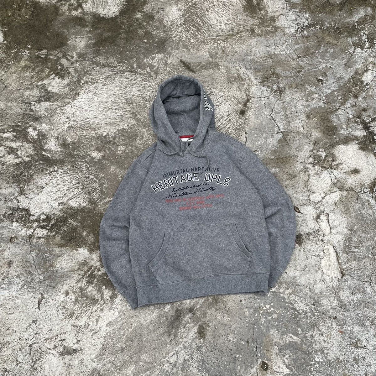 Vintage Hoodie omphalos grey Size US M / EU 48-50 / 2 - 2 Thumbnail