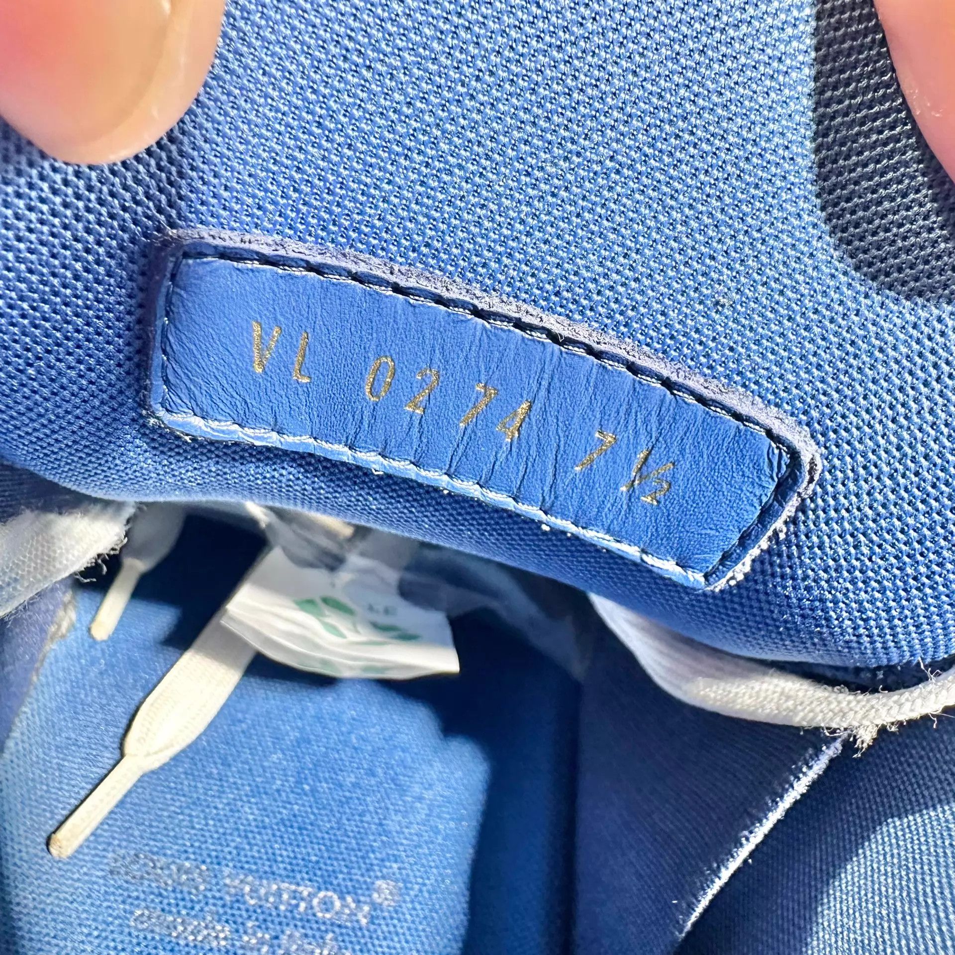 Louis Vuitton LV Trainer Maxi Blue Pangding 7.5/41.5 Excellent Size US 8.5 / EU 41-42 - 6 Thumbnail