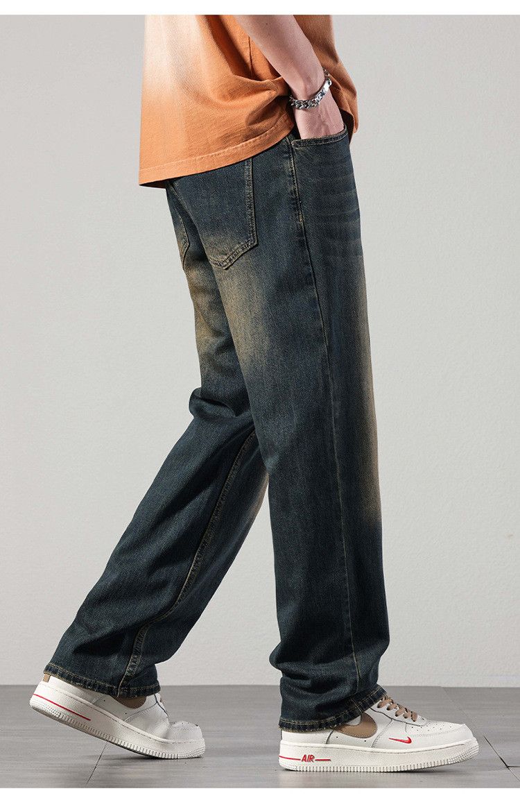 Japanese Brand × Jean Vintage high street loose washed distressed wide-leg jeans Size US 32 / EU 48 - 3 Thumbnail