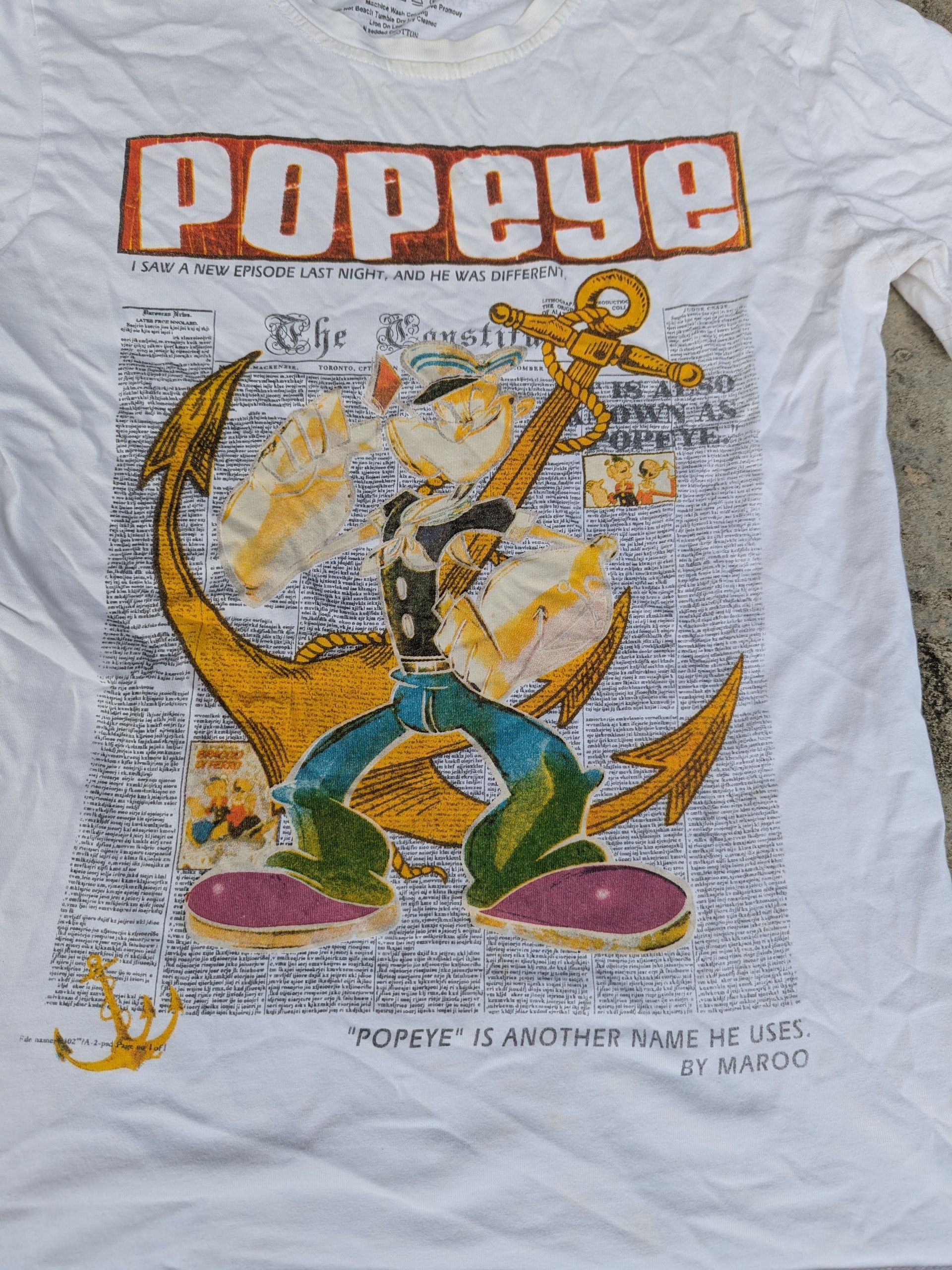 Cartoon Network × Japanese Brand Popeye Graphic Tee By Graffitis Story Size US S / EU 44-46 / 1 - 4 Thumbnail