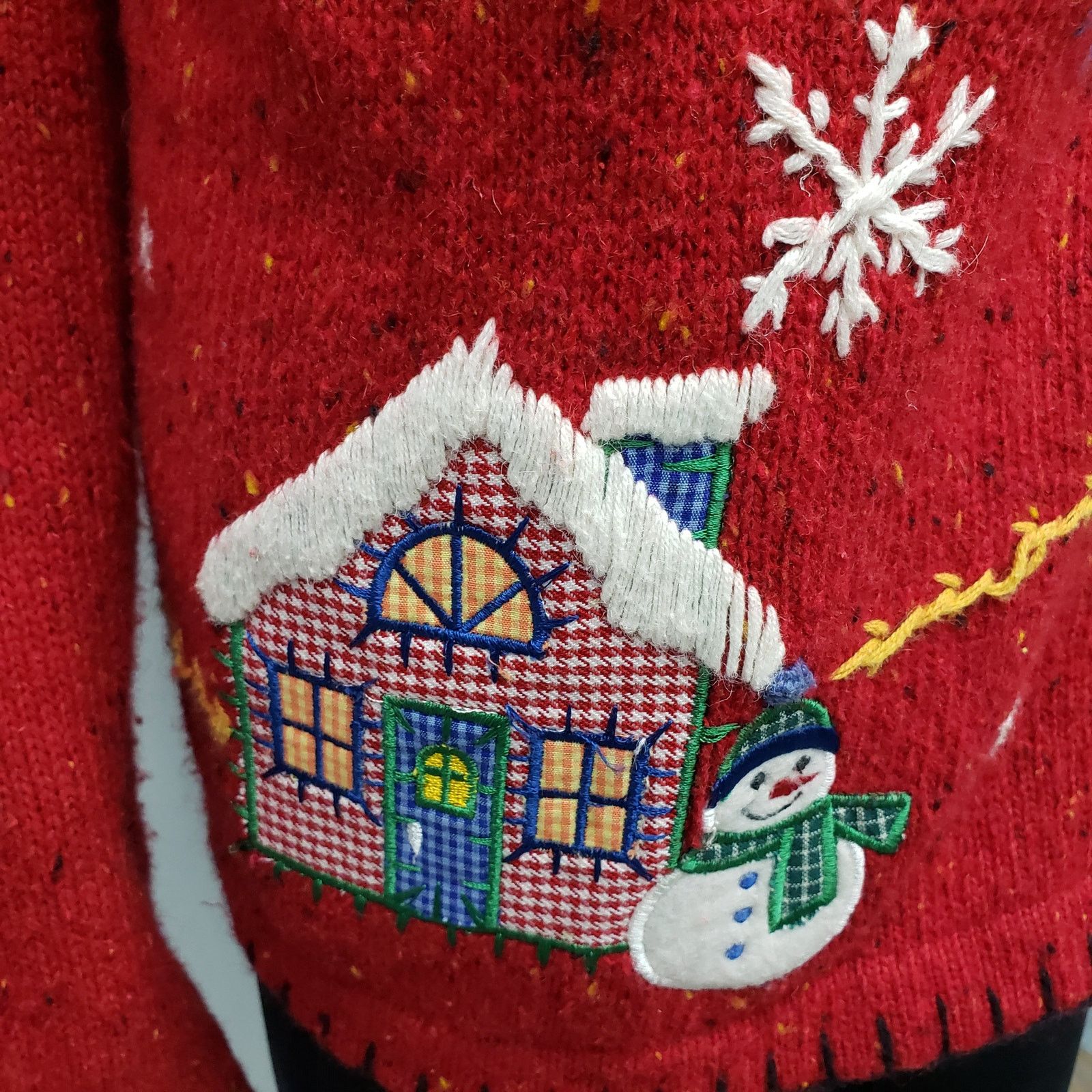 Vintage Victoria Jones Cardigan Sweater 2XL Holiday Ugly Christmas Size XXL / US 16-18 / IT 52-54 - 12 Thumbnail