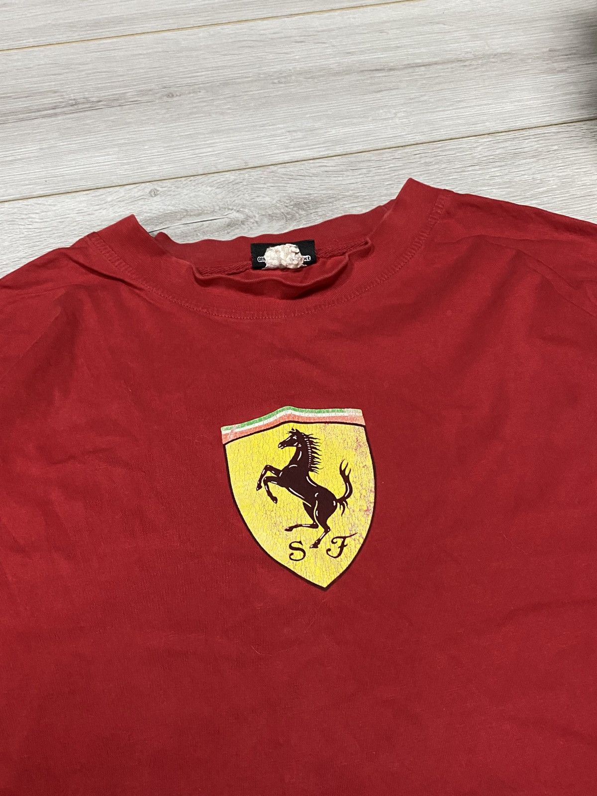 Ferrari Ferrari centr logo print vintage r-shirt Size US L / EU 52-54 / 3 - 3 Thumbnail