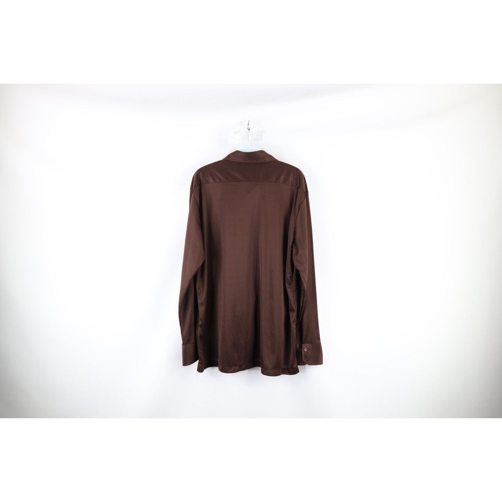 Vintage Vintage 70s Streetwear Knit Collared Button Shirt Size US XL / EU 56 / 4 - 7 Thumbnail