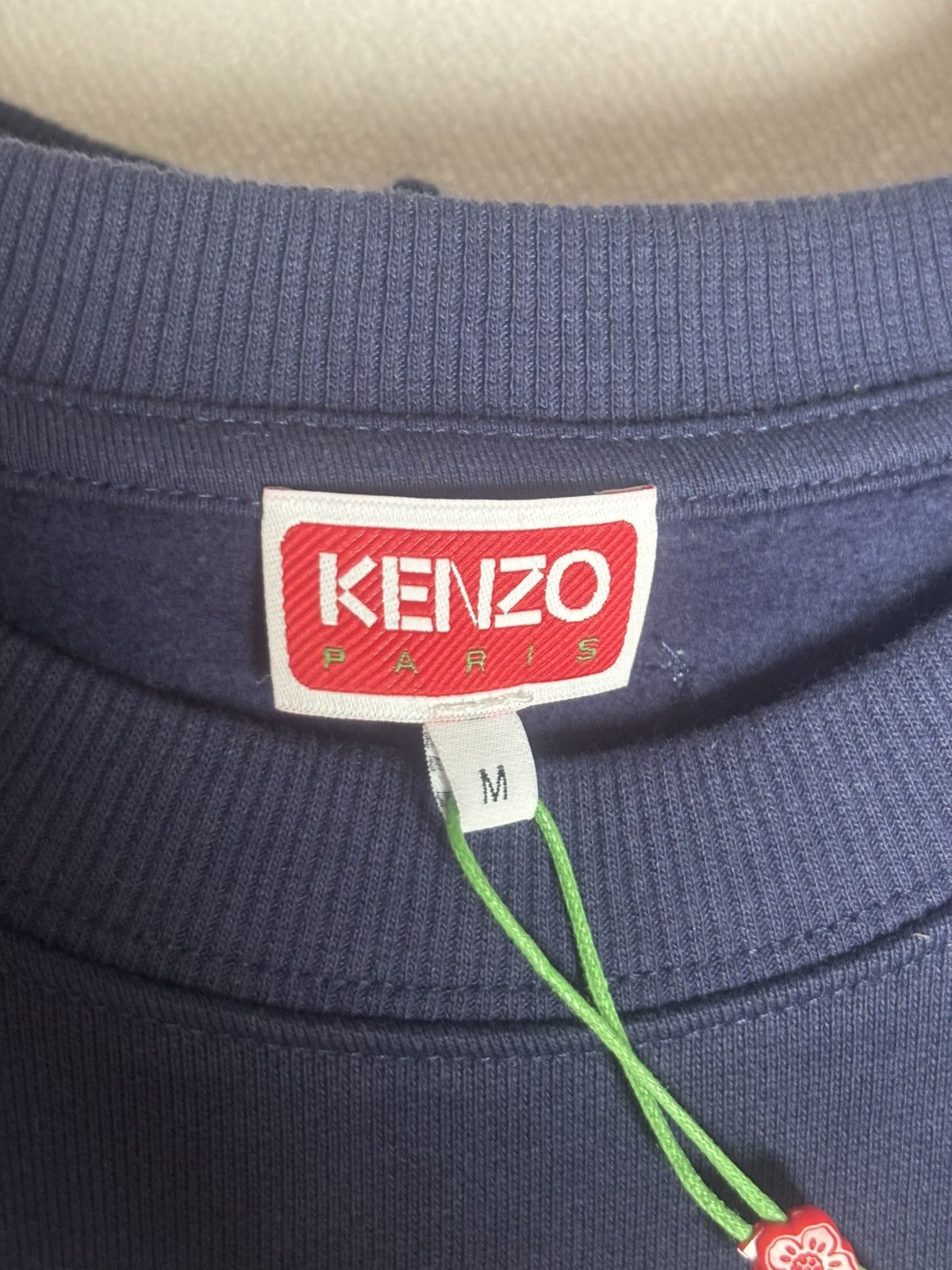Kenzo Navy blue Kenzo cotton sweat with red flower design size M Size US M / EU 48-50 / 2 - 4 Thumbnail