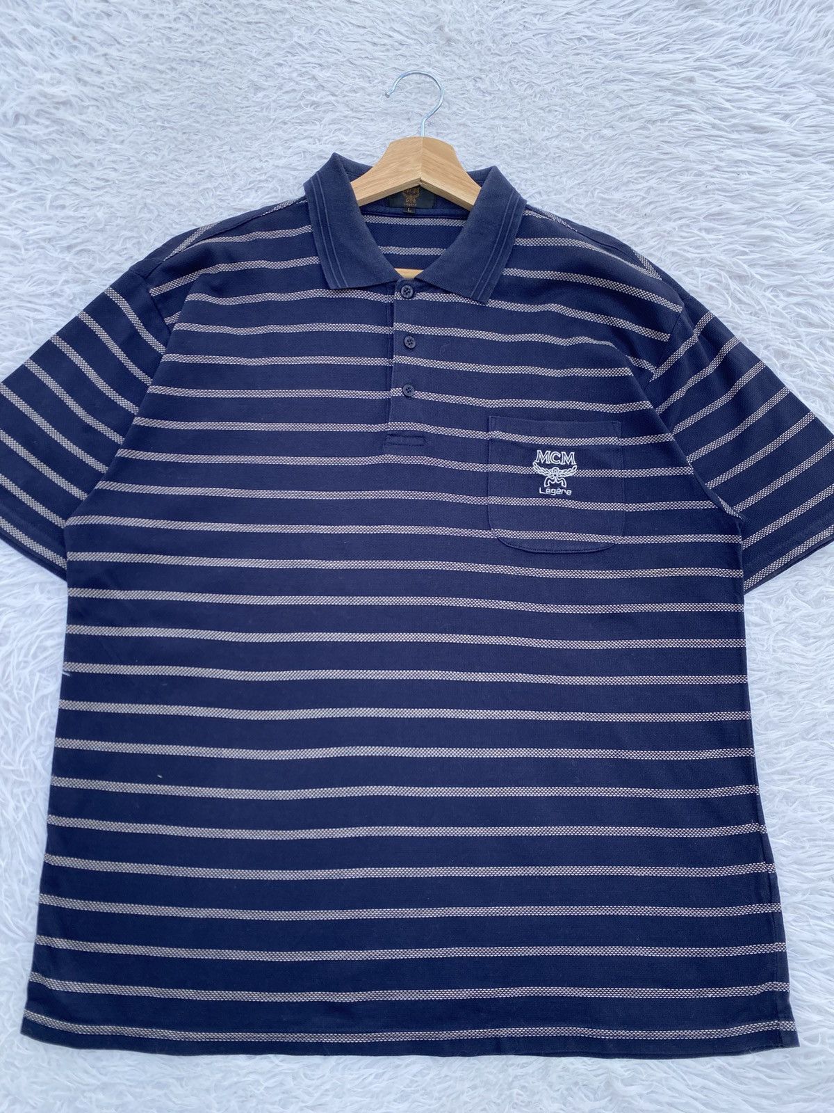 MCM Rare Vintage MCM Legere Stripes Polo Shirt Size US L / EU 52-54 / 3 - 5 Thumbnail