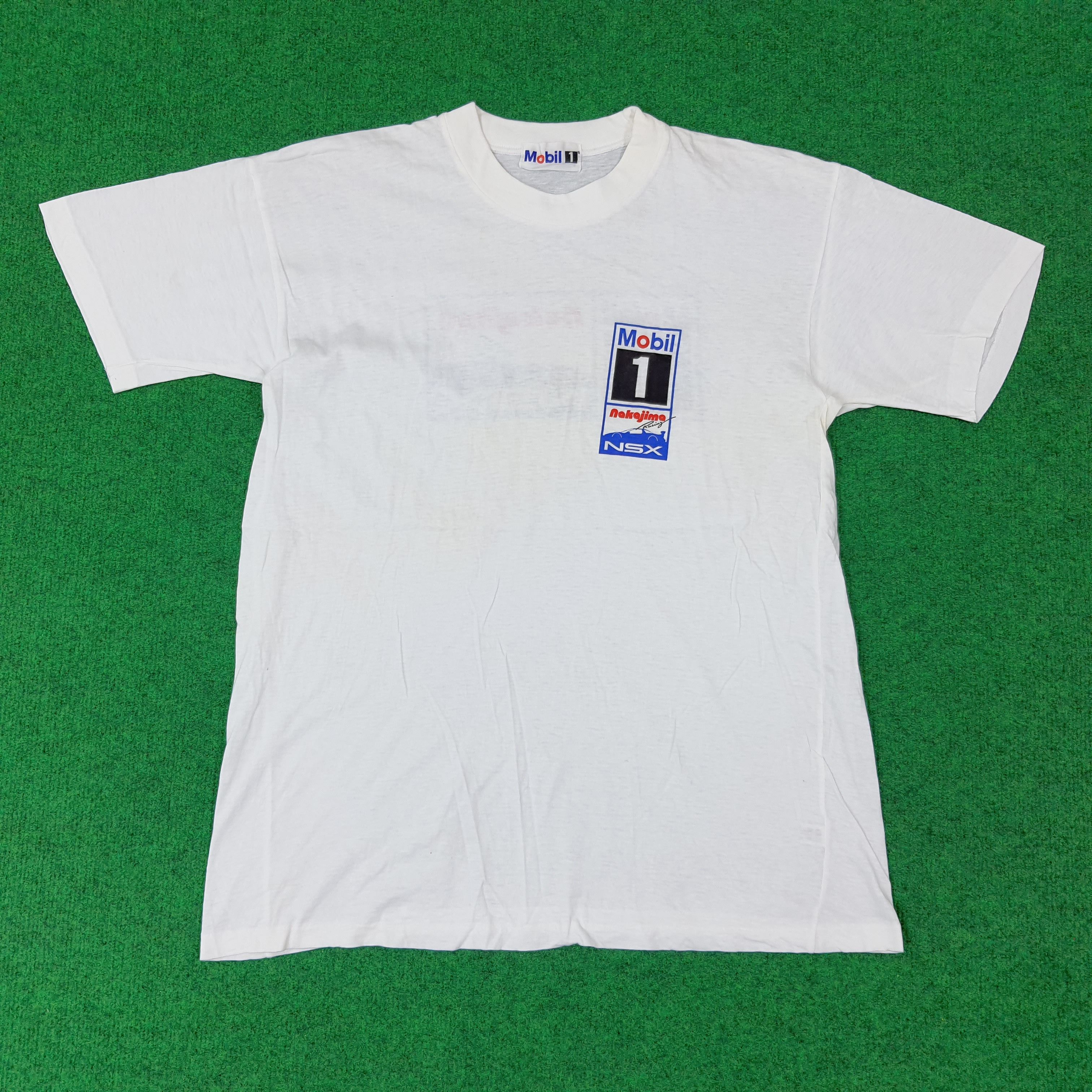 Other Vintage Mobil 1 Nakajima NSX Motorsports Tshirt C239N39 Size US M / EU 48-50 / 2 - 3 Thumbnail