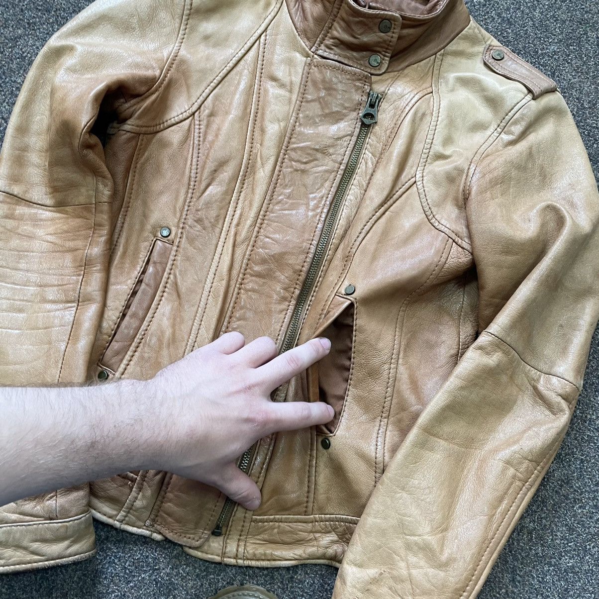 Genuine Leather Vintage Y2K Leather Jacket Biker Punk Opium BALENCIAGA Style Size M / US 6-8 / IT 42-44 - 4 Thumbnail