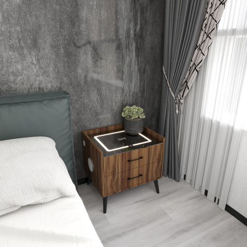 Designer × Homemade Smart Nightstand, End Table with Charging Station Wireless a Size US L / EU 52-54 / 3 - 7 Thumbnail