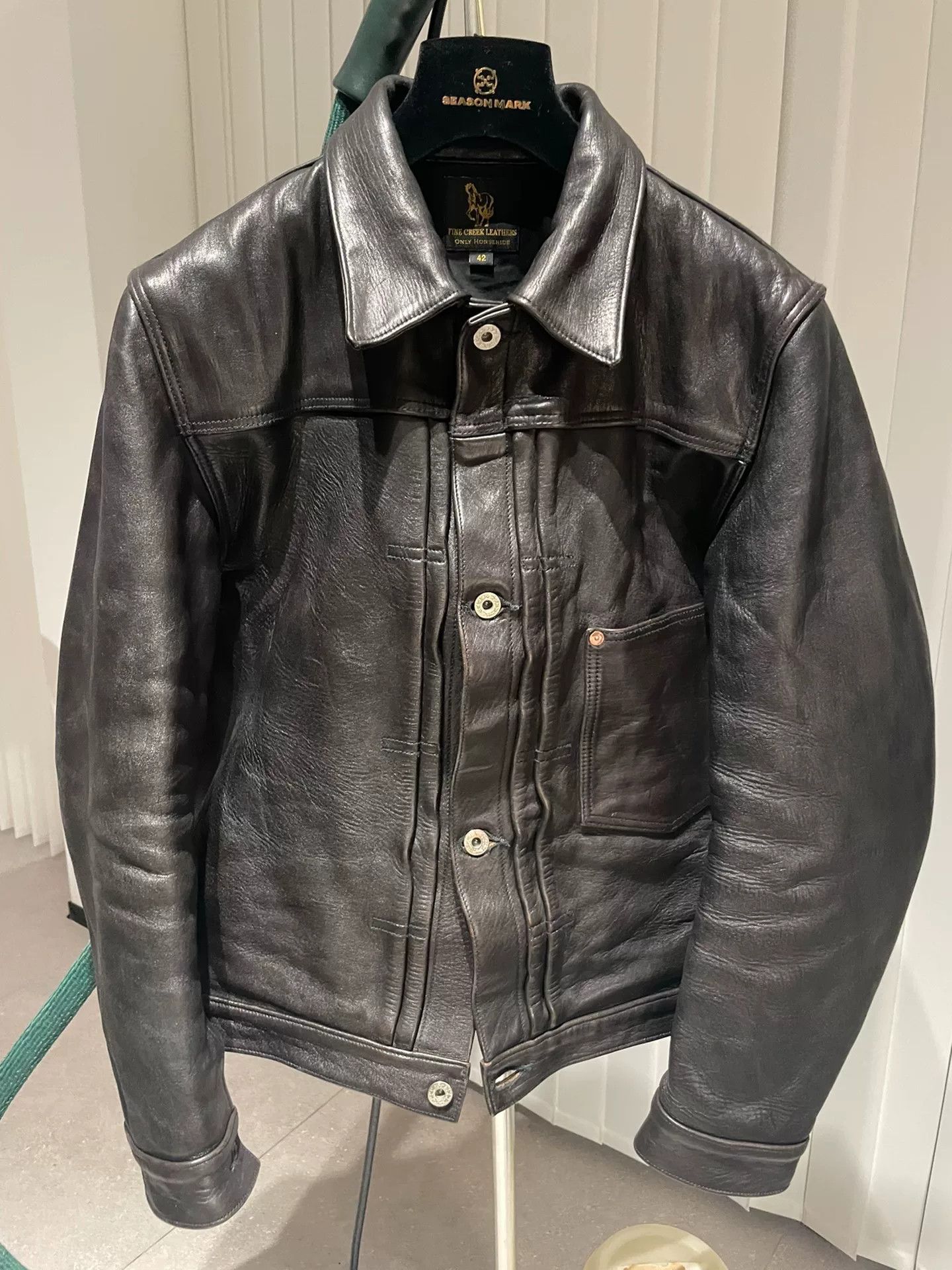 Fine Creek Fine Creek Leather Jacket in Black Size US XS / EU 42 / 0 - 1 Thumbnail