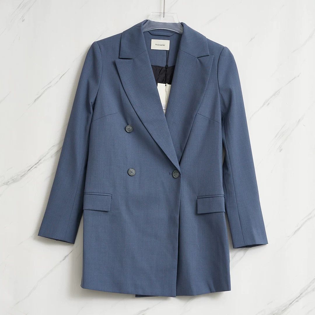 Holzweiler Holzweiler Women's Double-Breasted Solid Blazer Size M / US 6-8 / IT 42-44 - 1 Thumbnail