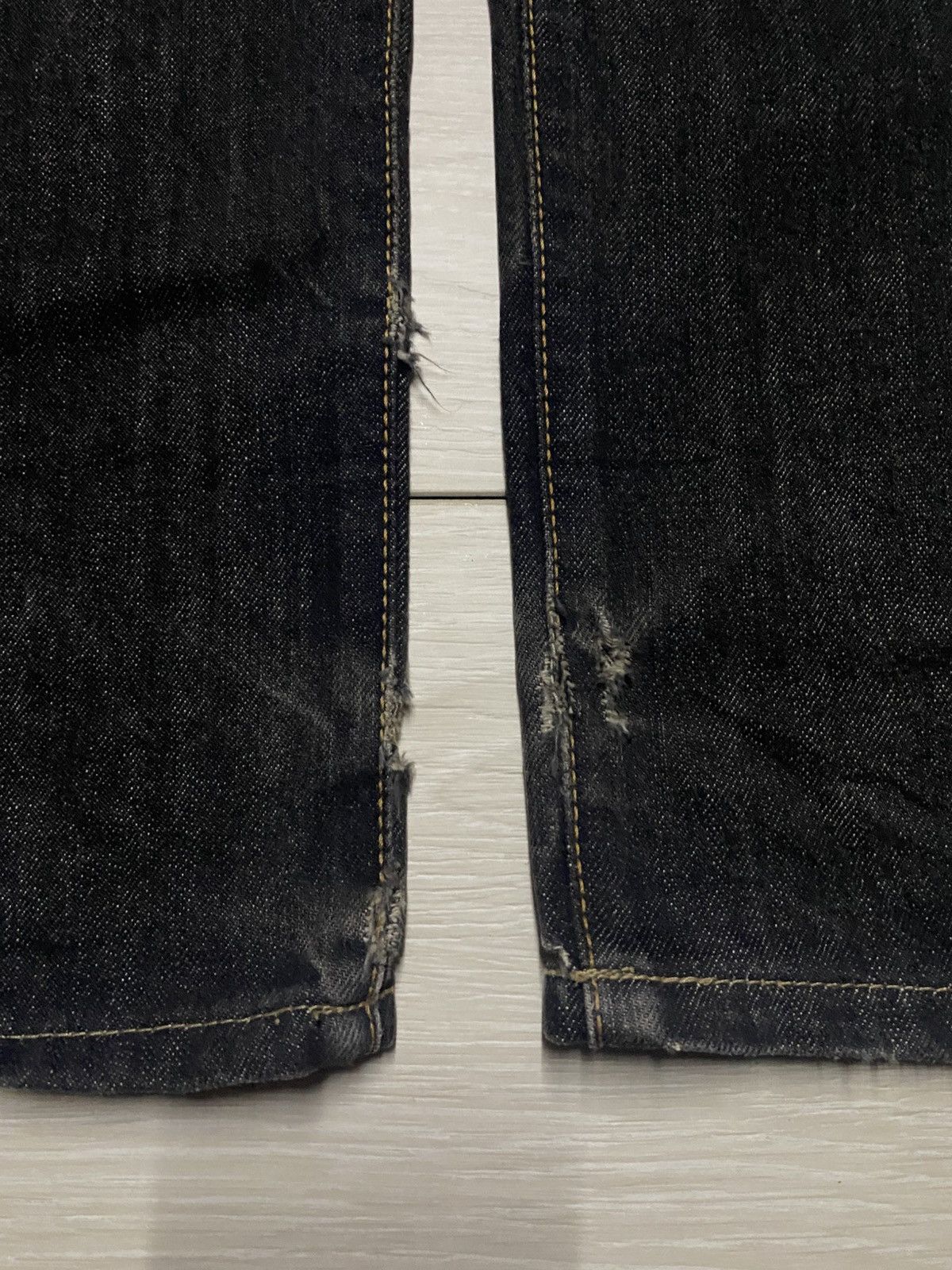 Edwin Japanese Edwin 403 Denim Distressed Loose Jeans Size US 34 / EU 50 - 7 Thumbnail