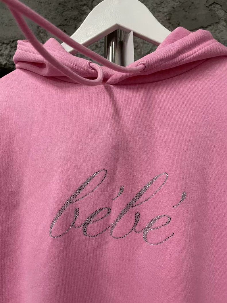 Balenciaga Balenciaga Pink Rhinestone Hoodie 2503-Nextarrow Size US S / EU 44-46 / 1 - 5 Thumbnail