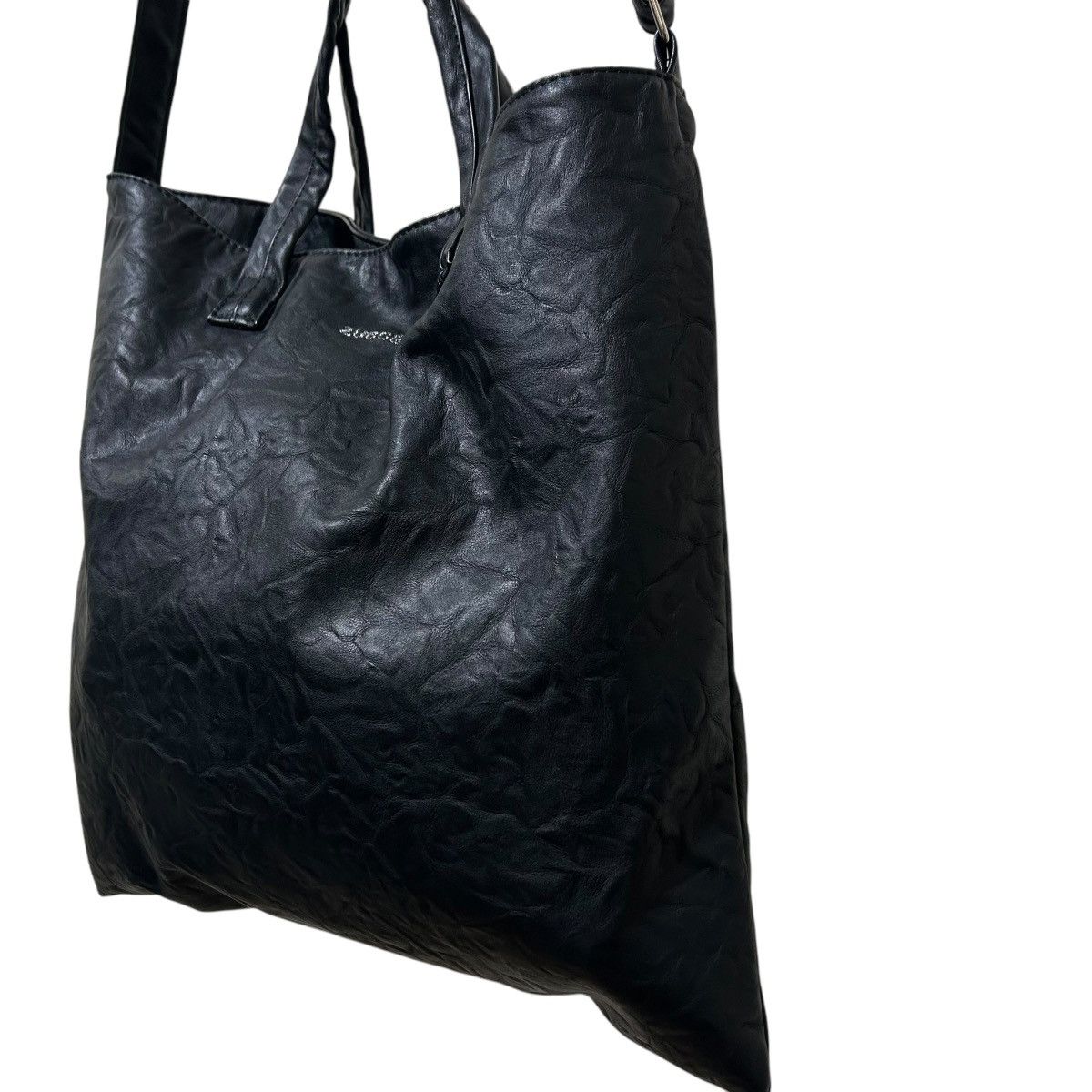 CABANE de ZUCCa 328 00s Cabane de zucca black 2way wrinkled faux leather bag Size ONE SIZE - 4 Thumbnail