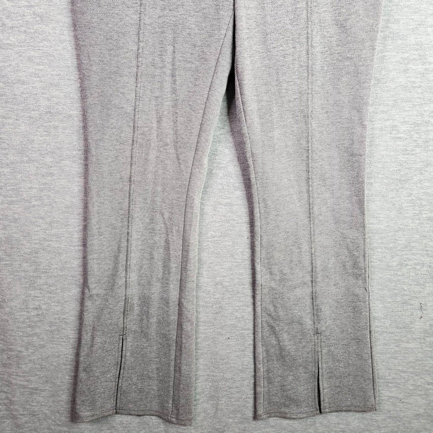 Anthropologie Maeve By Anthropologie Women's Grey Seamed Flare Tweed Pants Sz 14T Tall Regular Front Flat Button Closure Casual Image Measurements Size 36" / US 14 / IT 50 - 5 Thumbnail