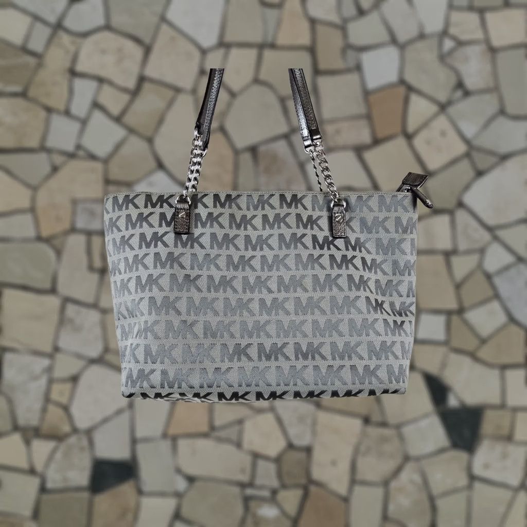 Michael Kors Michael Kors Tote Women Canvas Multicolor Purse Handbag MK Double Handles Shoulder Bag Size ONE SIZE - 1 Thumbnail