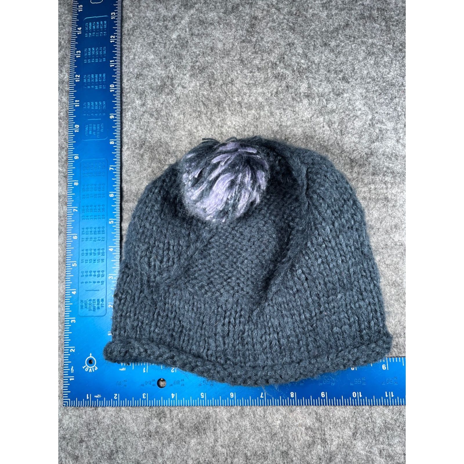 Vintage Specialized Beanie Toque Women One Size Blue Knit 100% Acrylic Ski Pom Beanie/Toque Women Blue Knit 100% Acrylic Ski Puff Pom Size ONE SIZE - 5 Thumbnail