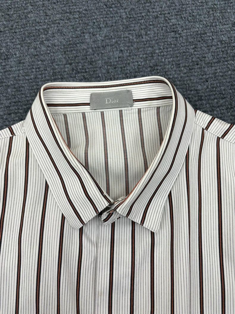 Dior Dior Embroidered Striped Shirt in Excellent Condition-2505 Size US M / EU 48-50 / 2 - 3 Thumbnail