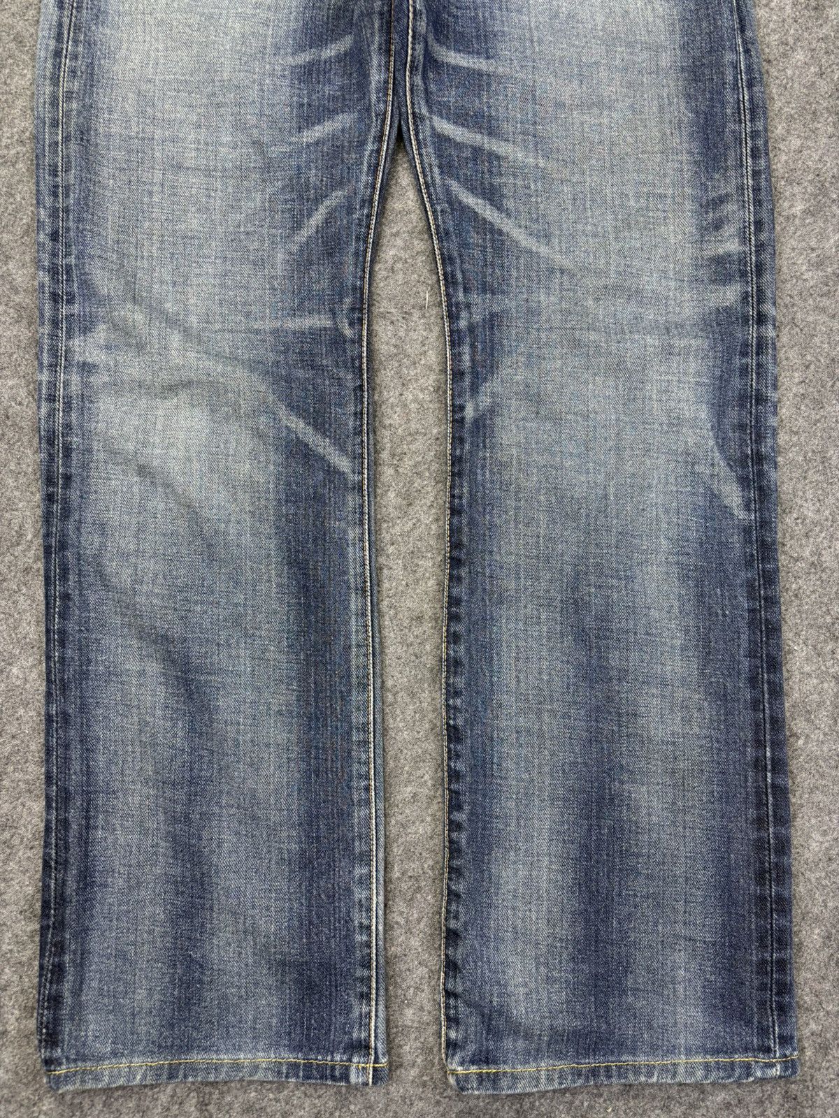 Edwin 💥Raw Fades💥Vintage Edwin Straight Cut Denim K4 Size US 31 - 4 Thumbnail
