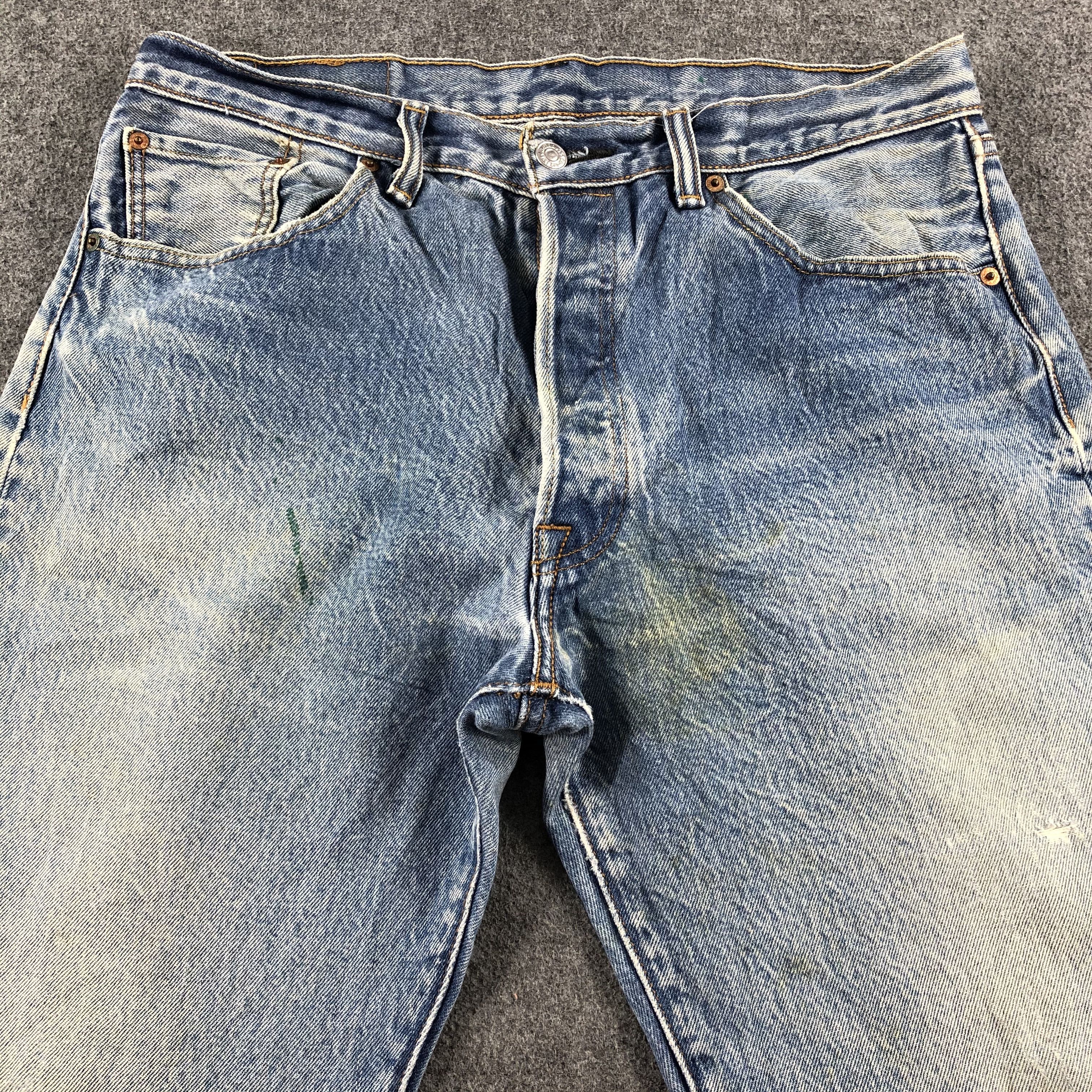 Levi's Vintage Blue Wash Levis 501 Jeans-J2461 Size US 34 / EU 50 - 3 Thumbnail